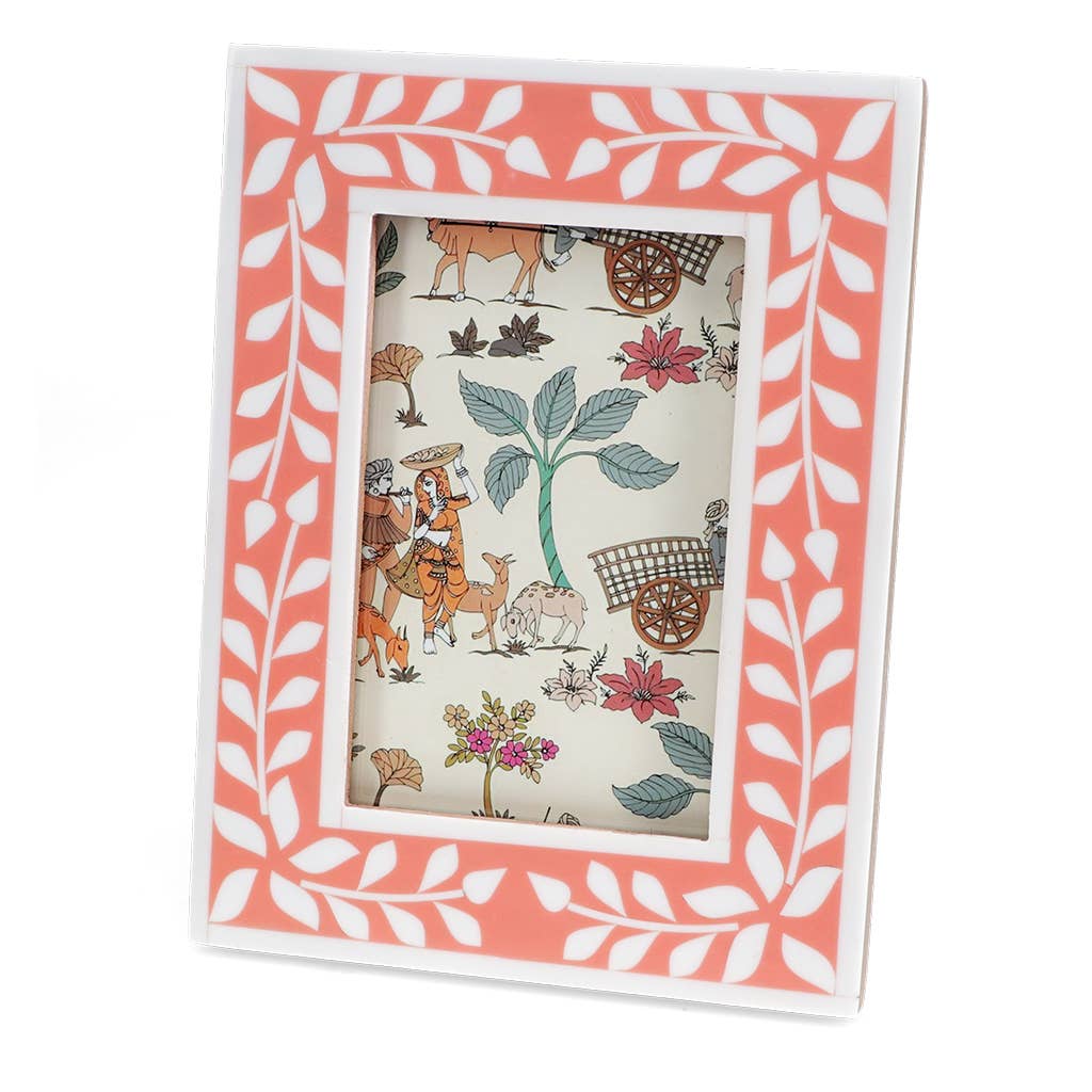 Resin picture frame (3.5" X 5.5") - Pink