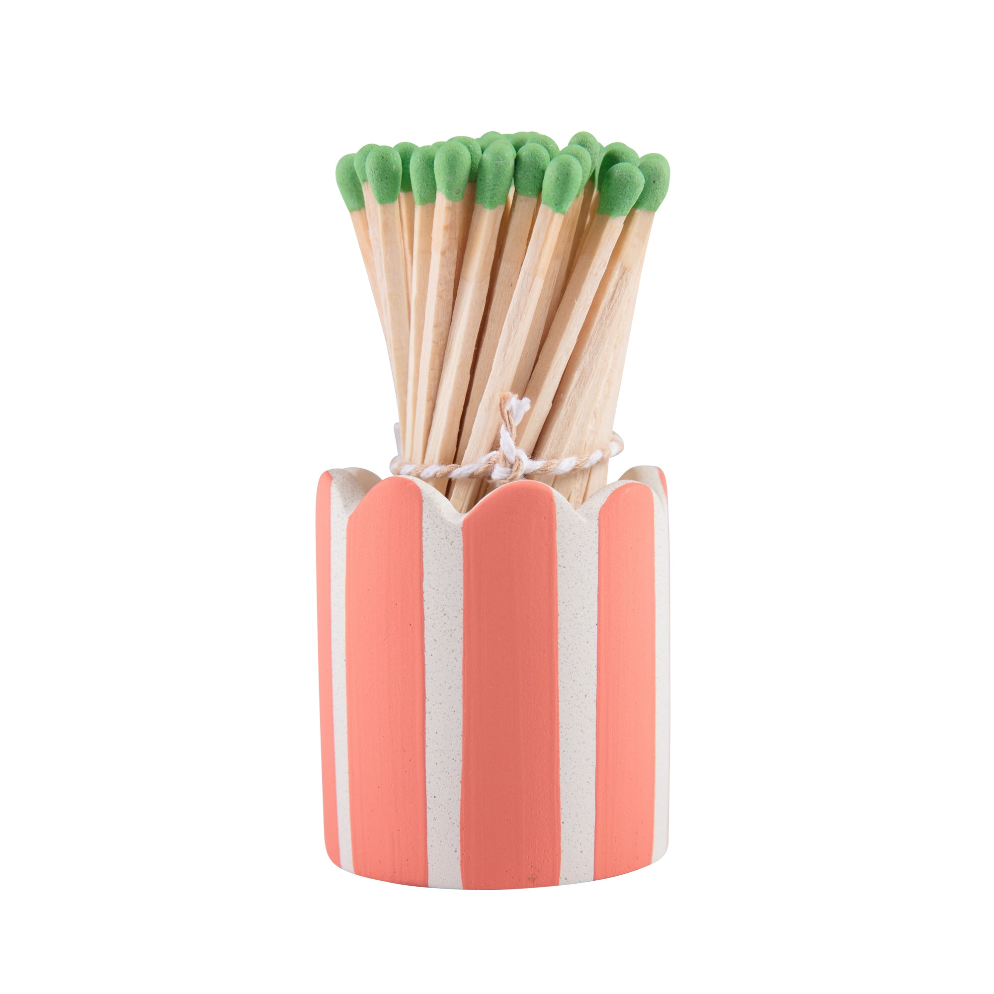 Stripy Match Stick Holders - Choose Your Colours