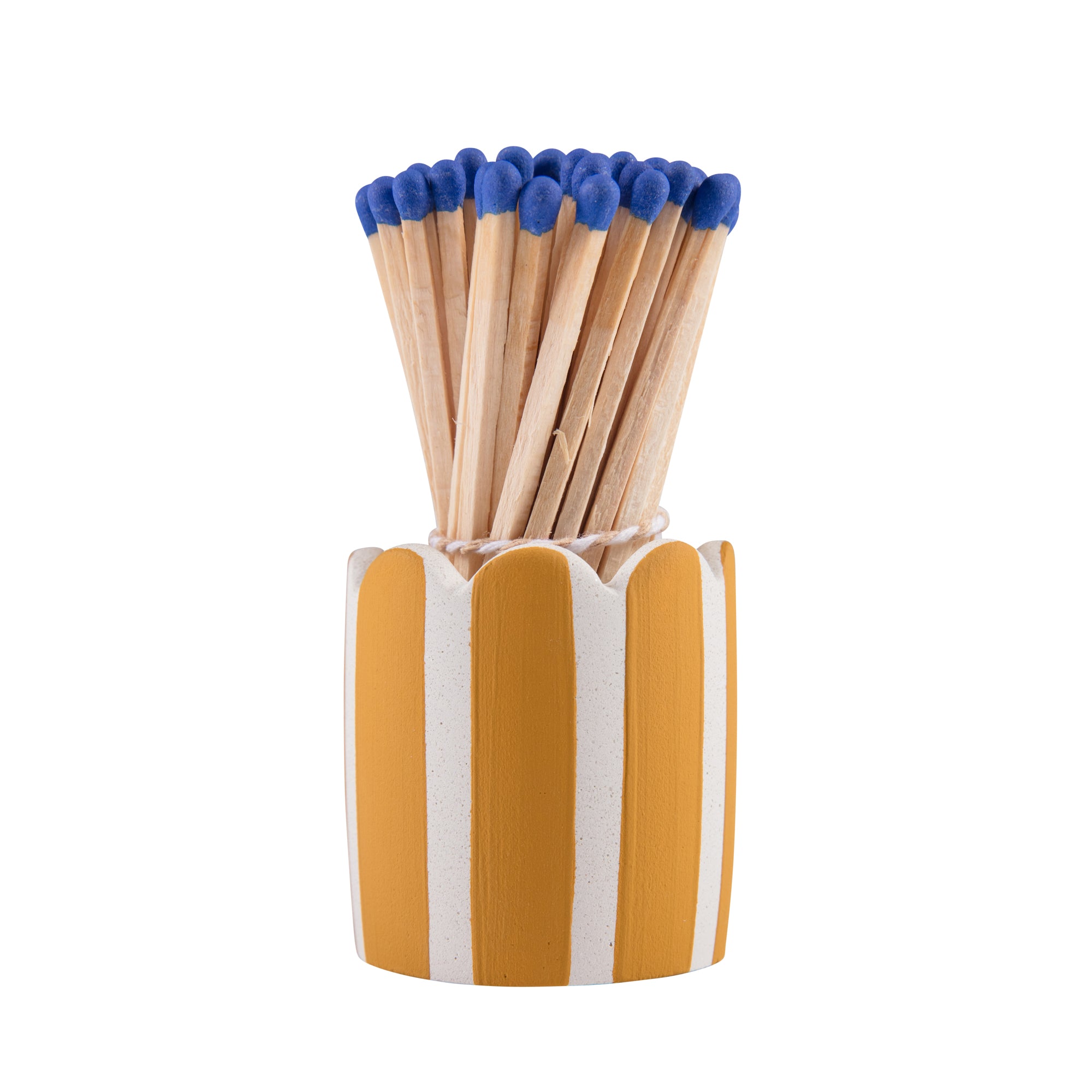 Stripy Match Stick Holders - Choose Your Colours