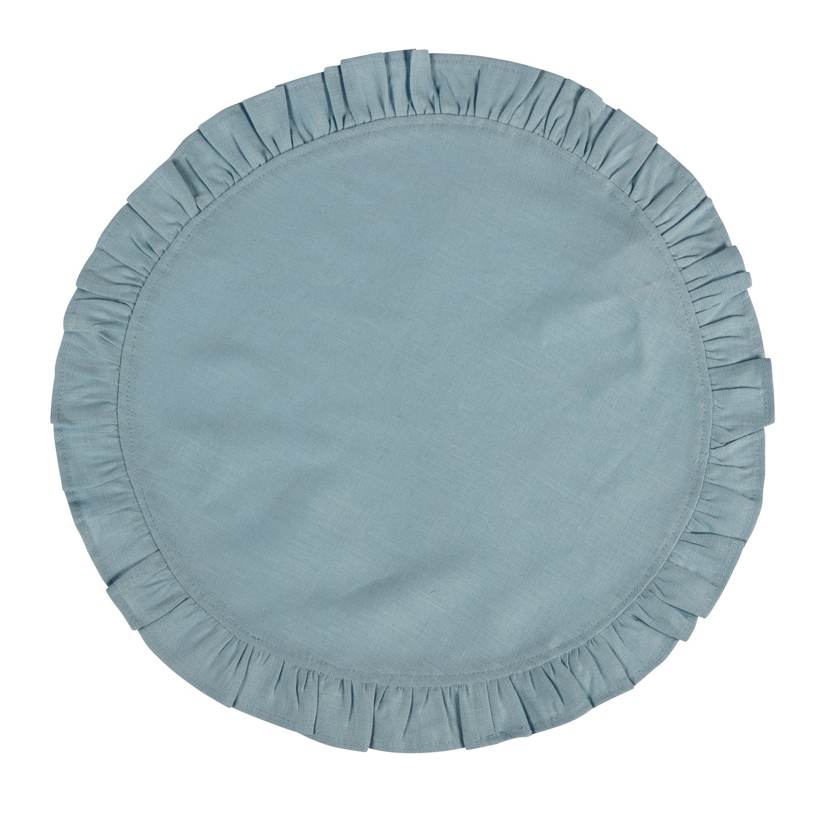 Ruffle Table Mat - Set of 2 - Sky Blue