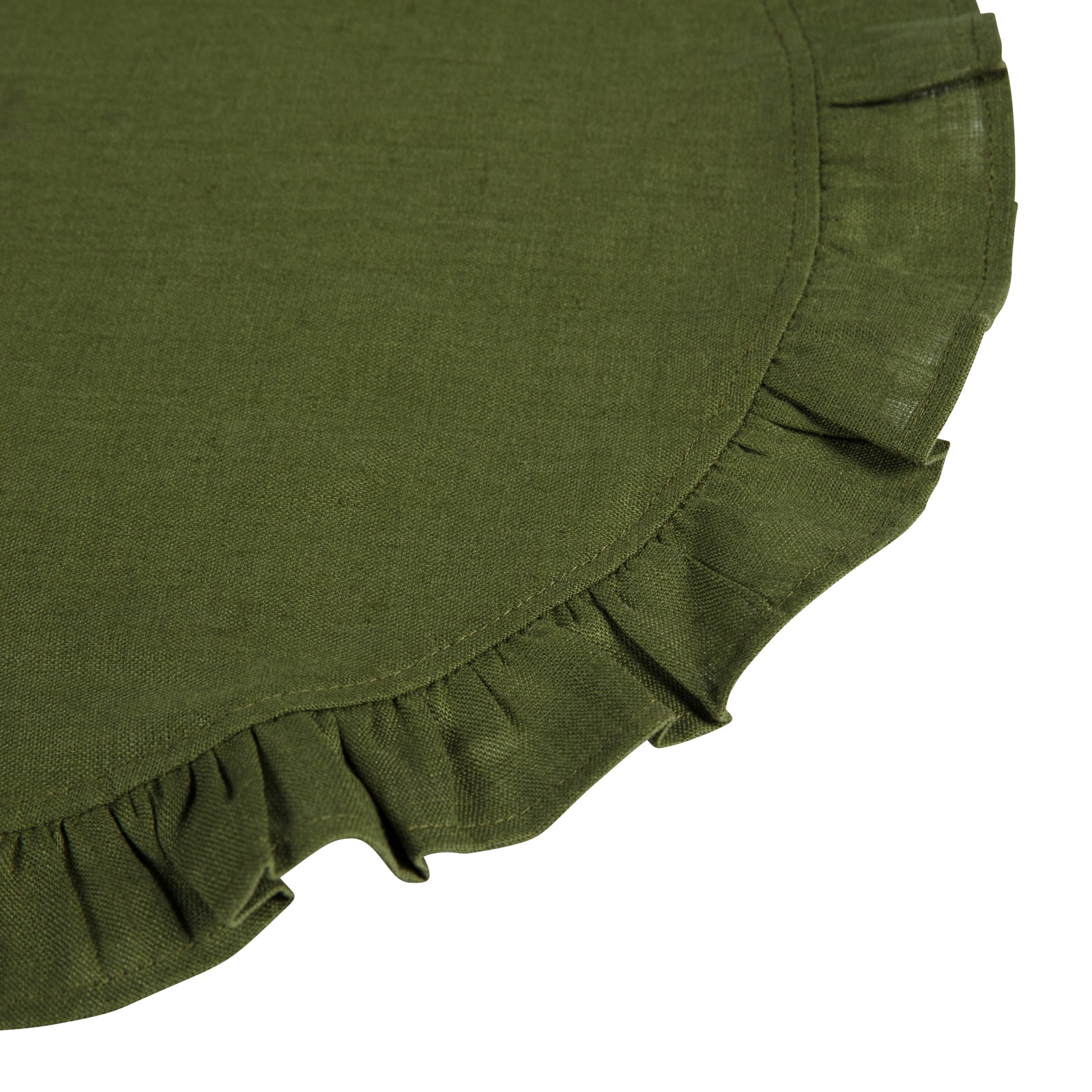 Ruffle Table Mat - Set of 2 - Moss