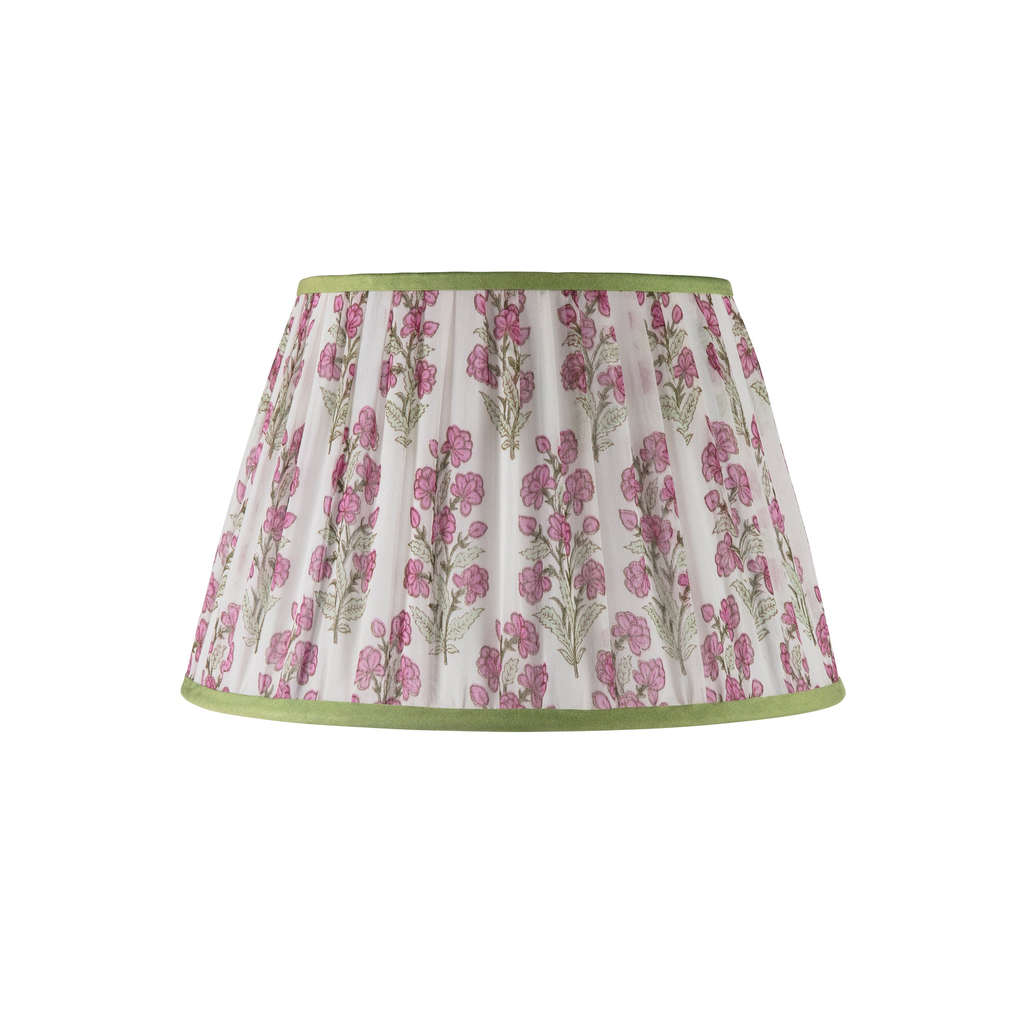 Limited Edition 14" Shade Pink Flower with Green Trim