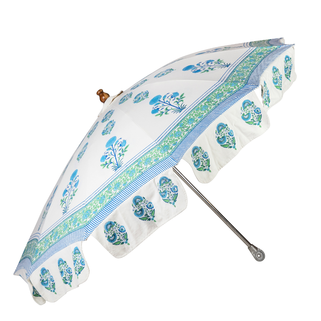 Azure Parasol | Blue & Green Flowers