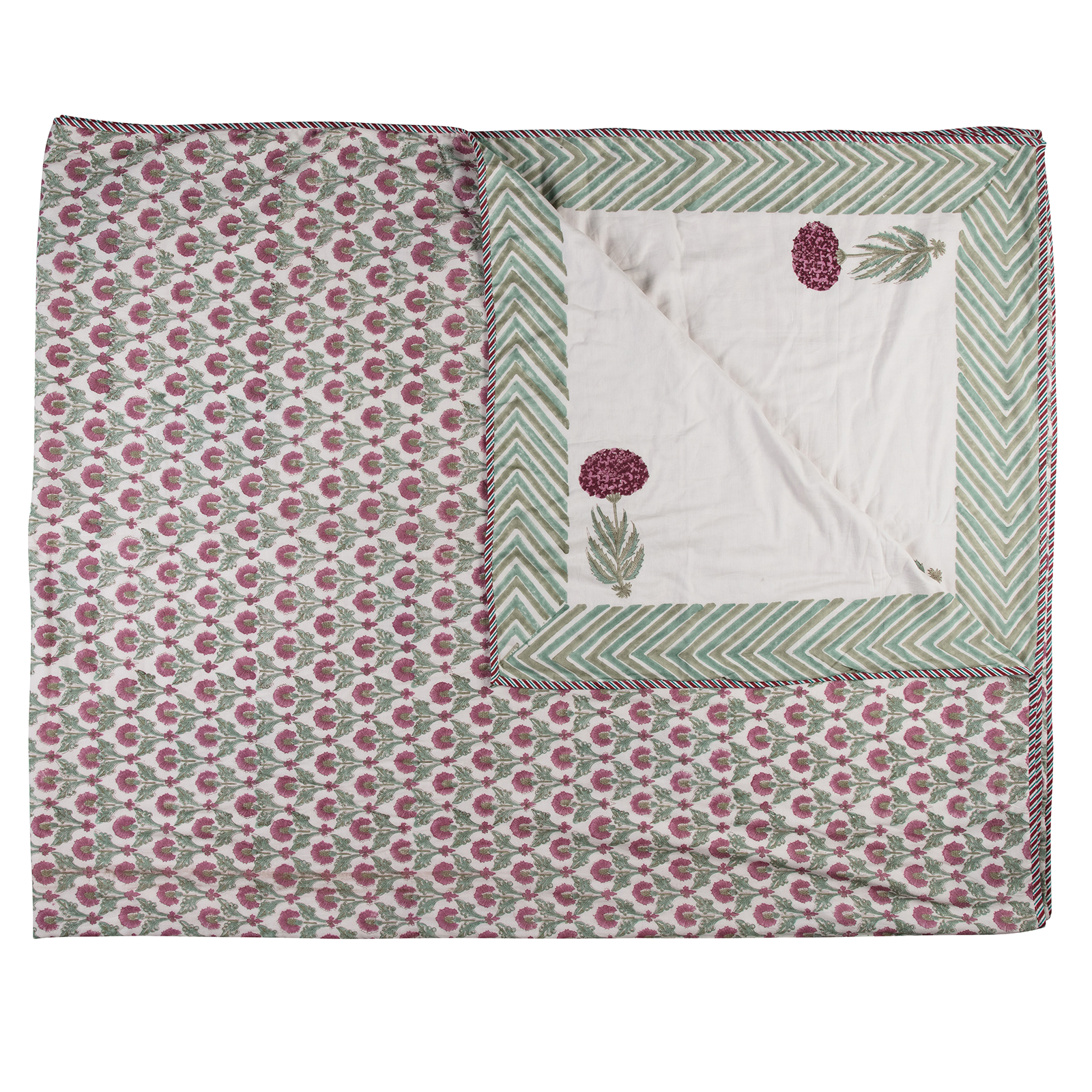Berry Grove Bloom - Dohar Queen Size