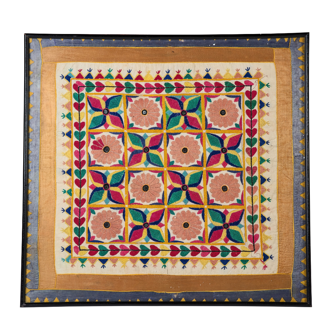 Champa | Antique Indian Framed Textile