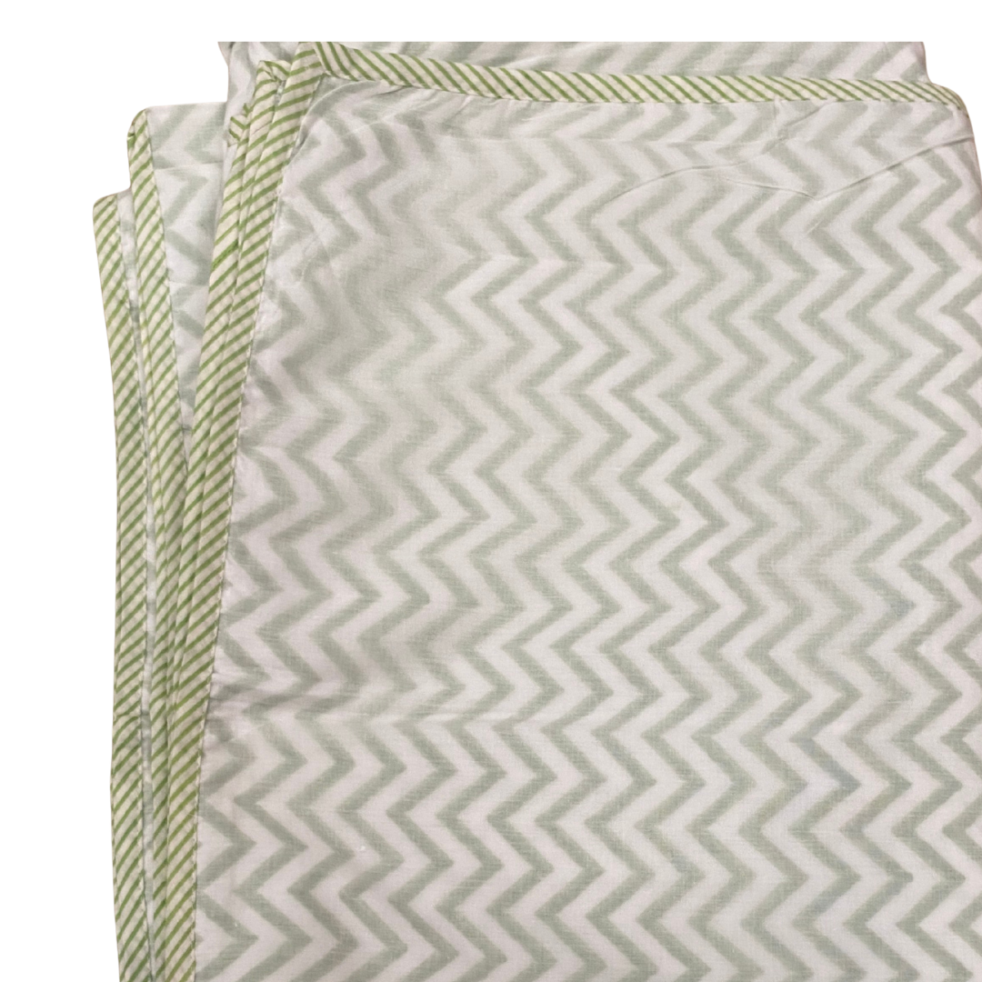 Dohar - Green Zig Zag - Double