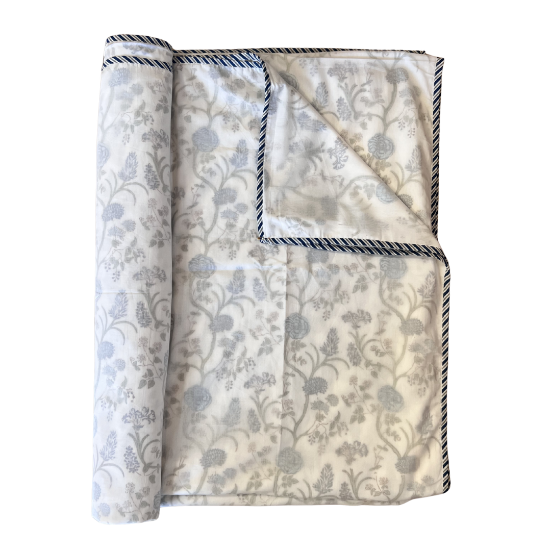 NEW IN | Dohar - Blue Vine Flowers - Double
