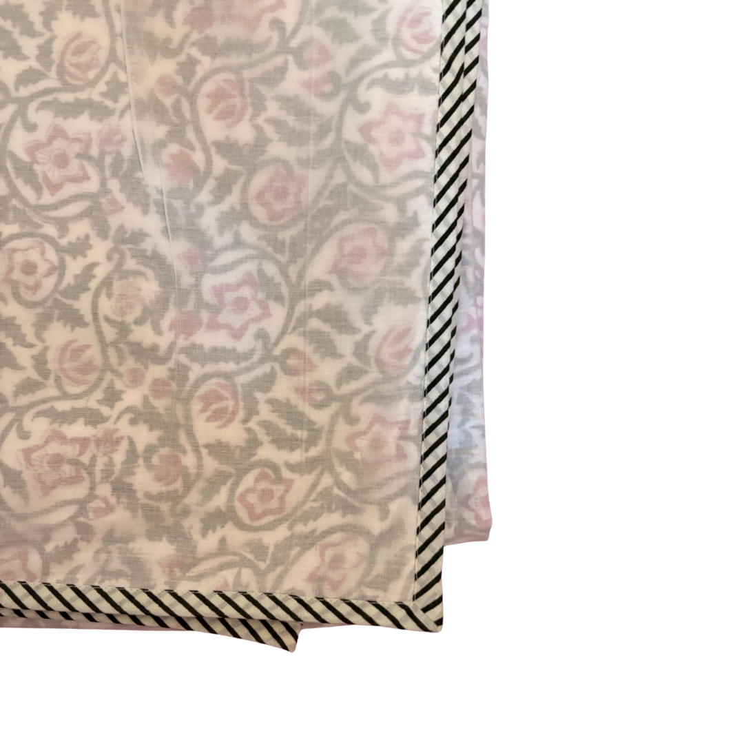 NEW IN | Raspberry Trellis with Stripe Border - King / Super King Dohar