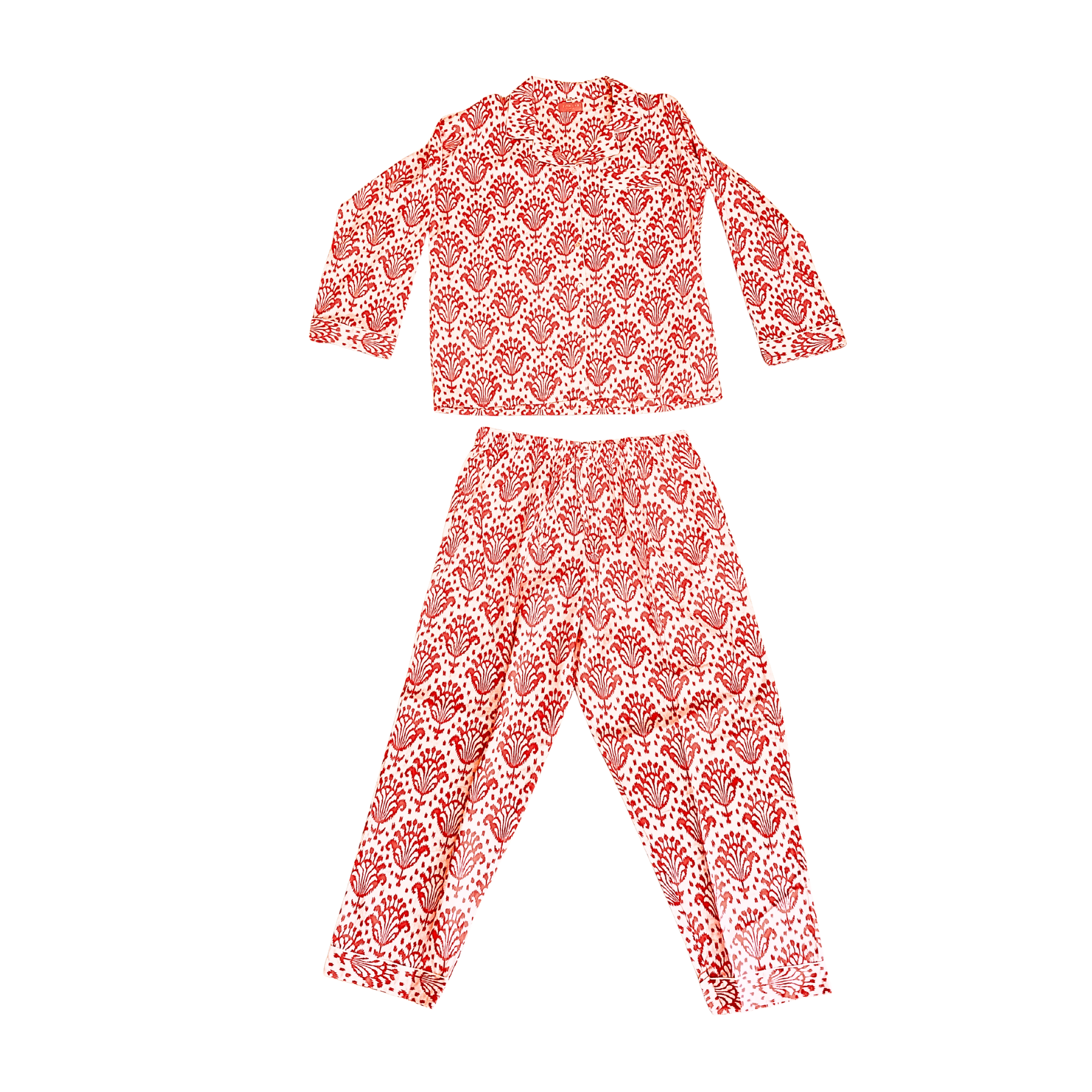 Kelling Home Cotton Pyjama Set – Rosebud Red