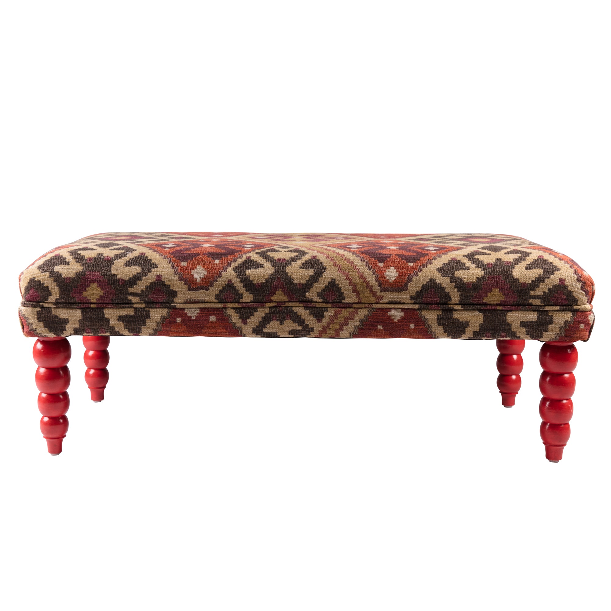 Kilim Upholstered Footstool