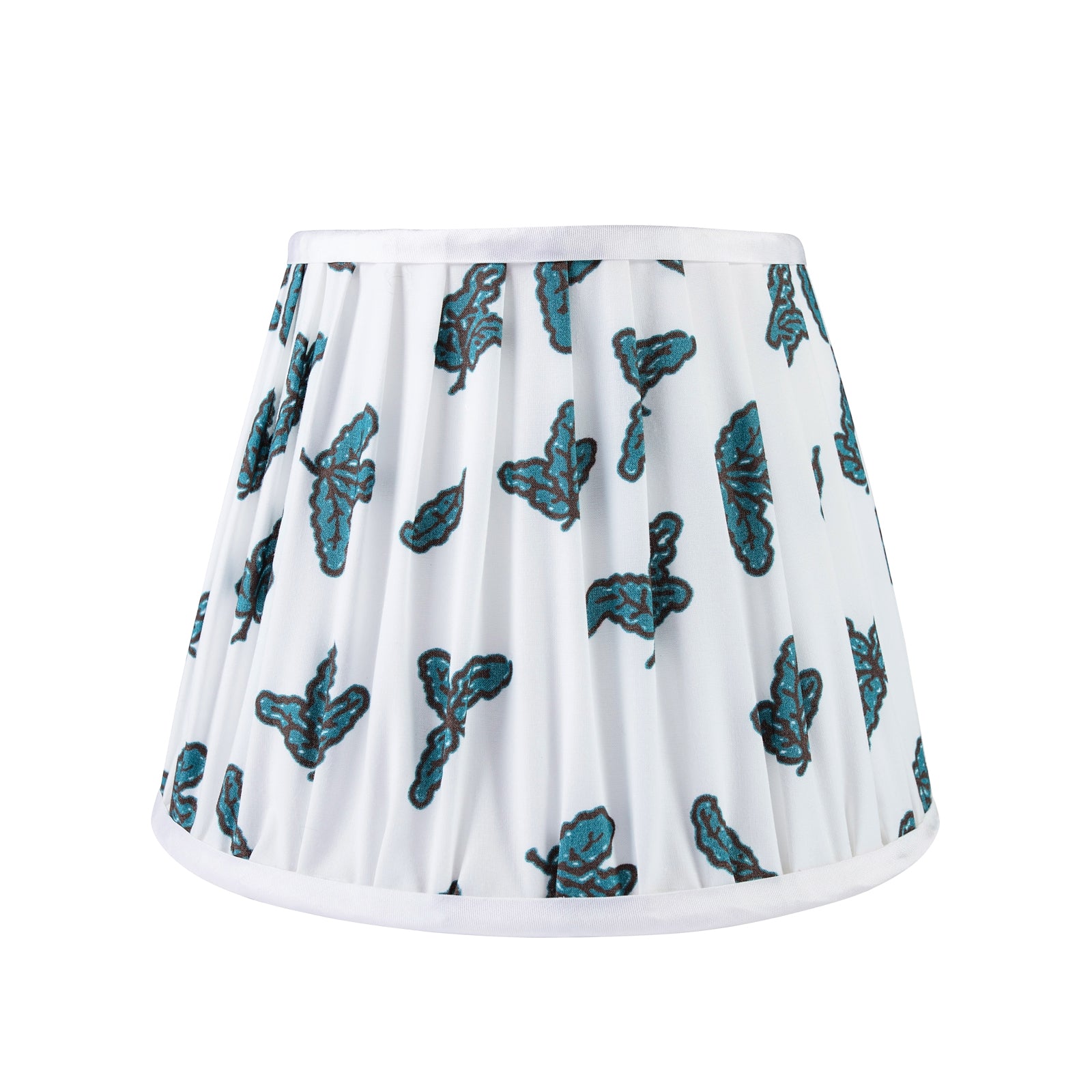 Oak Leaf Print Lampshade - Teal