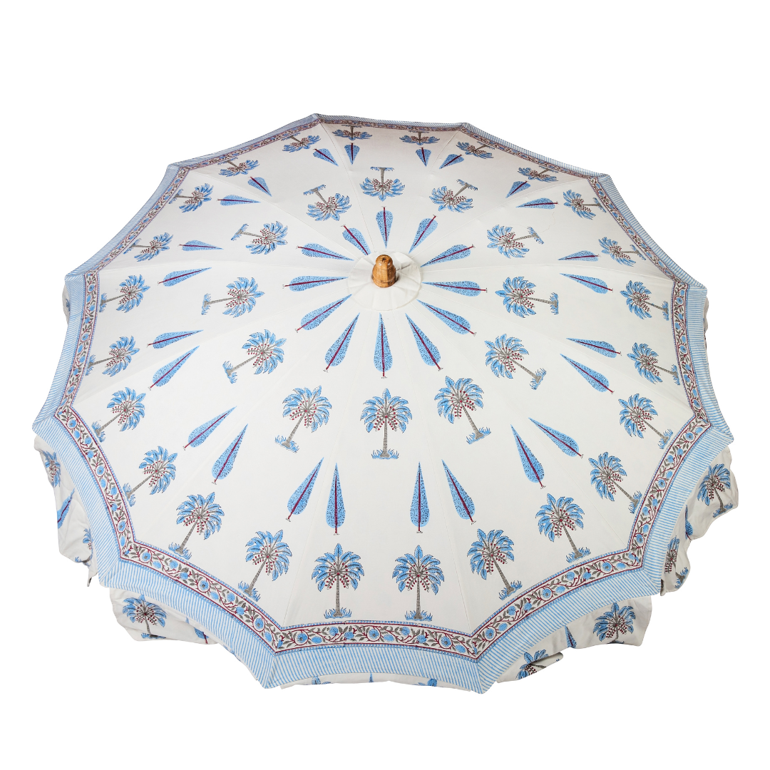Palm Parasol | Blue Palm & Cypress Trees
