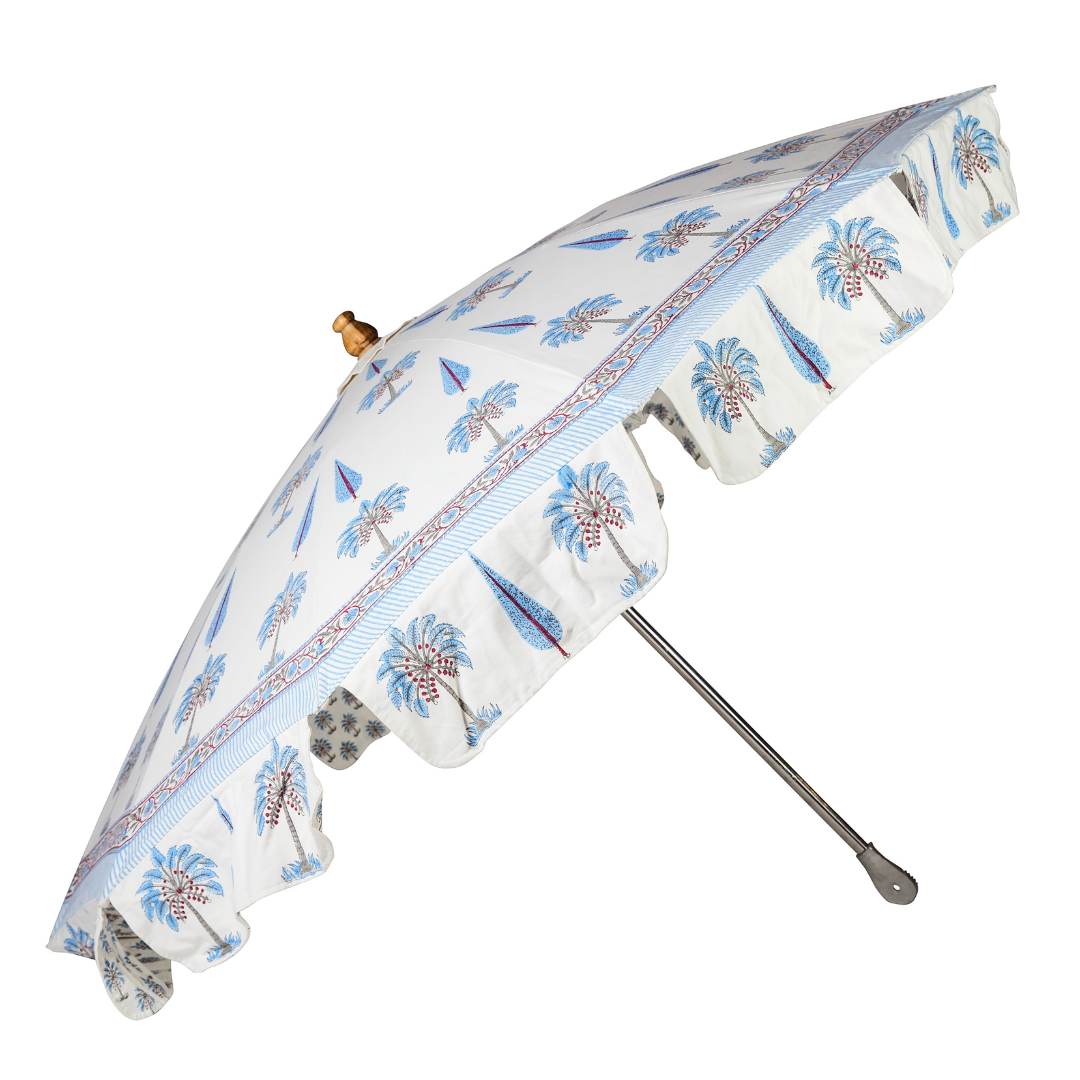 Palm Parasol | Blue Palm & Cypress Trees