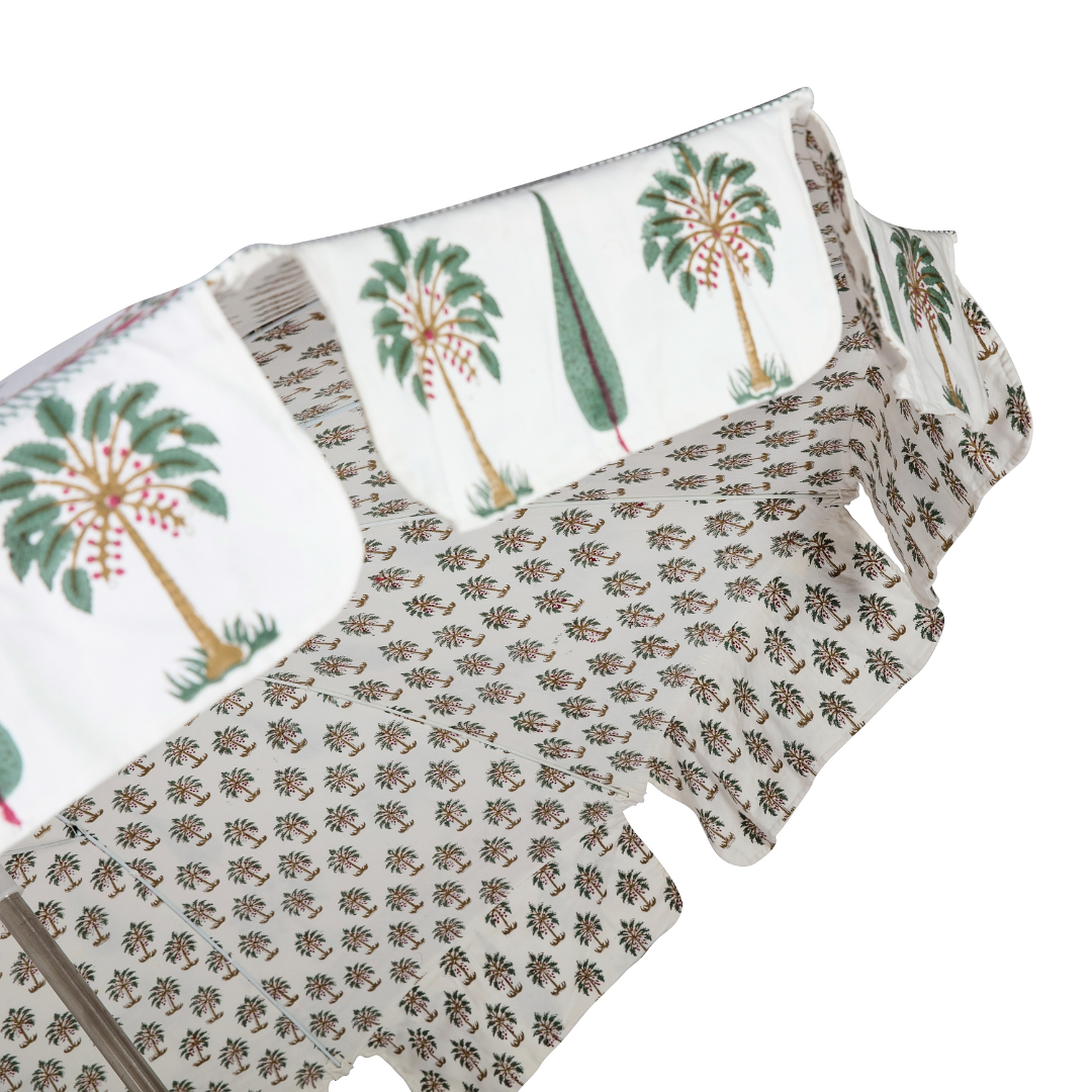 Palm Grove Parasol | Green Palm & Cypress Trees