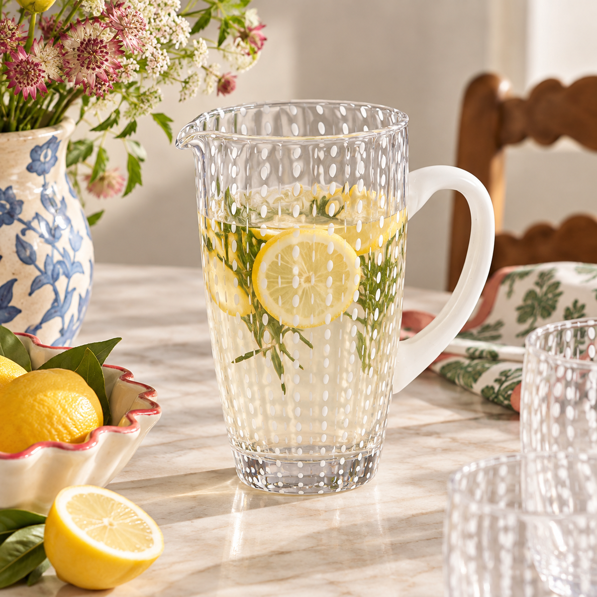 Perle Glass Jug | Handmade in Italy