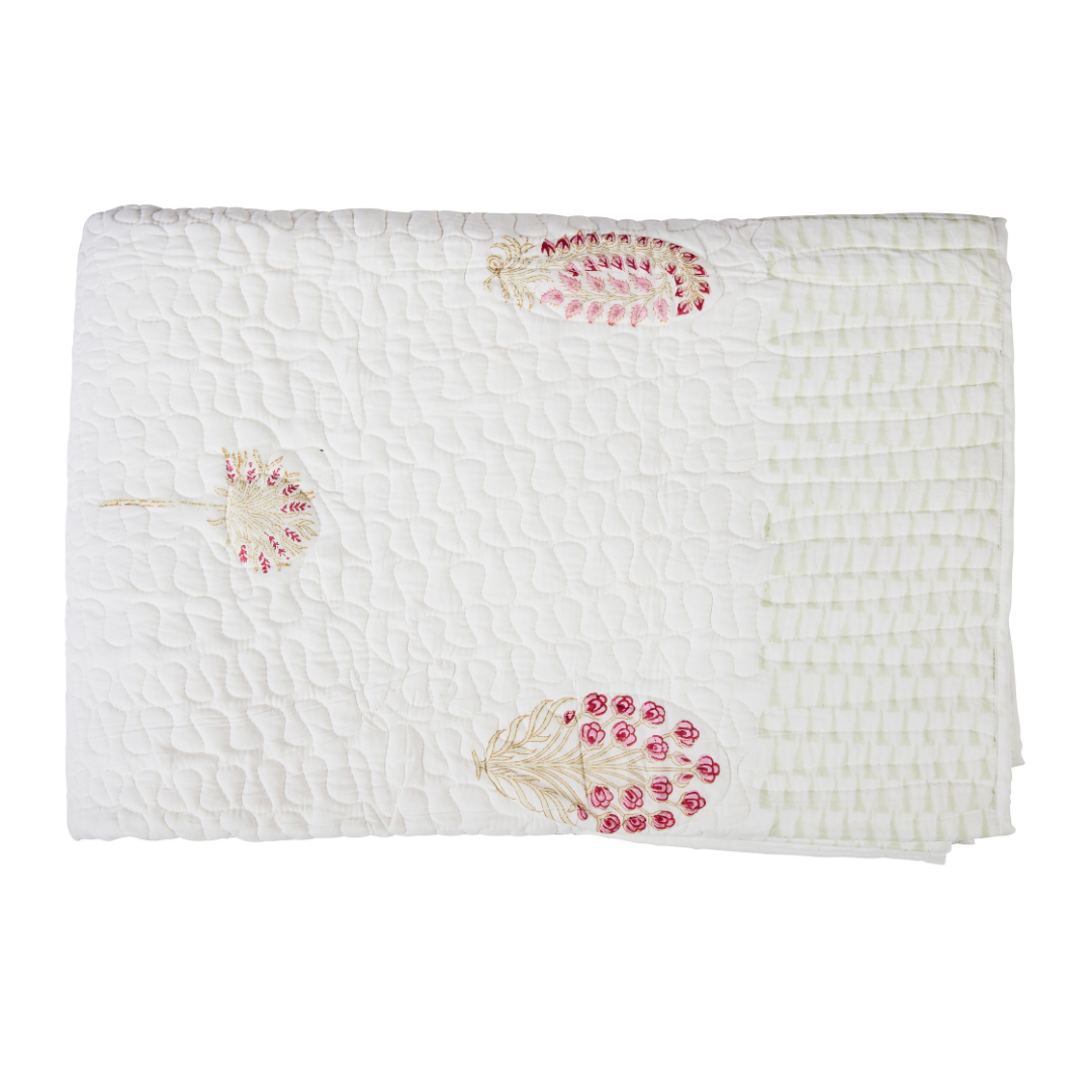 Posy | Pink Floral Bedspread