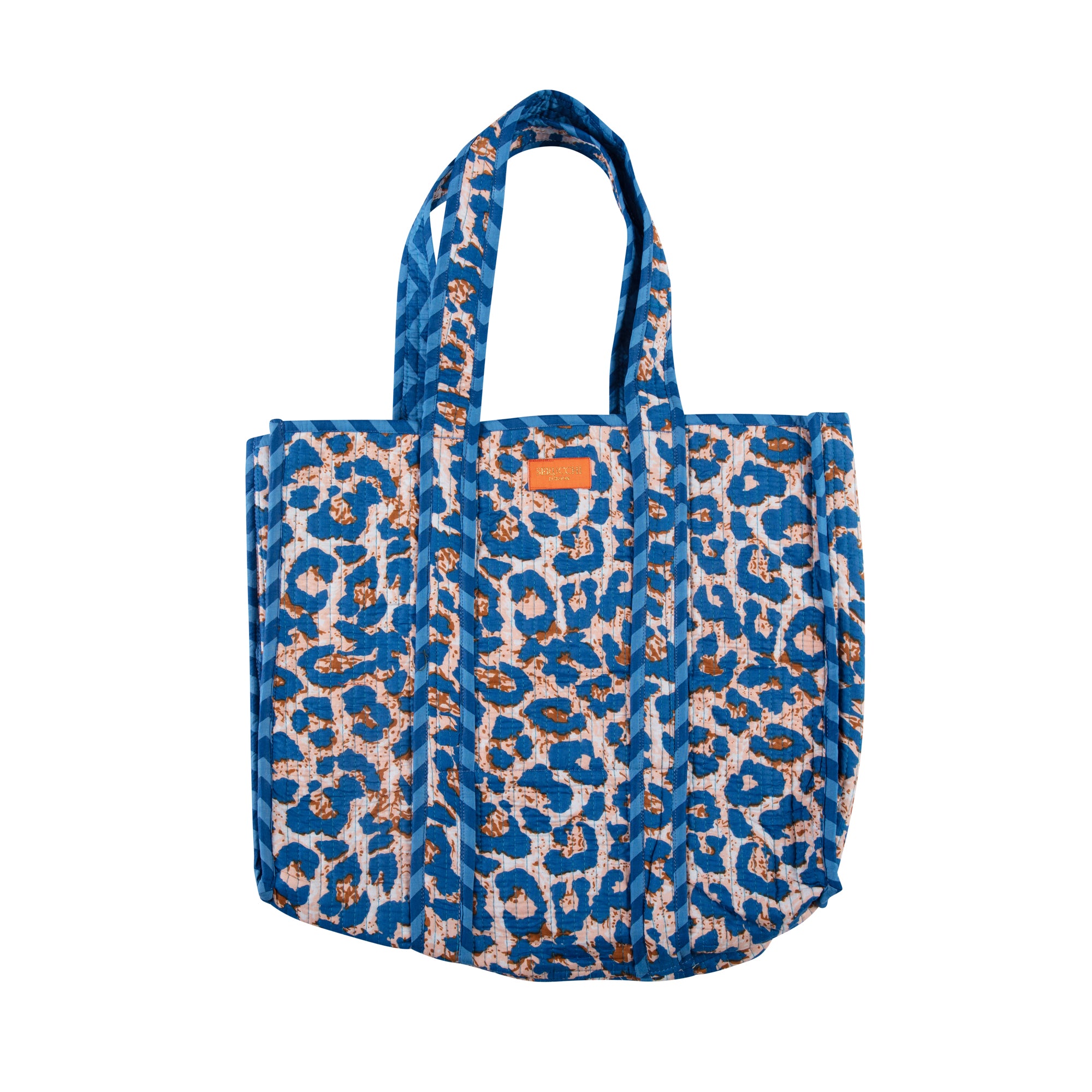Quilted Bag - Blue Poppy