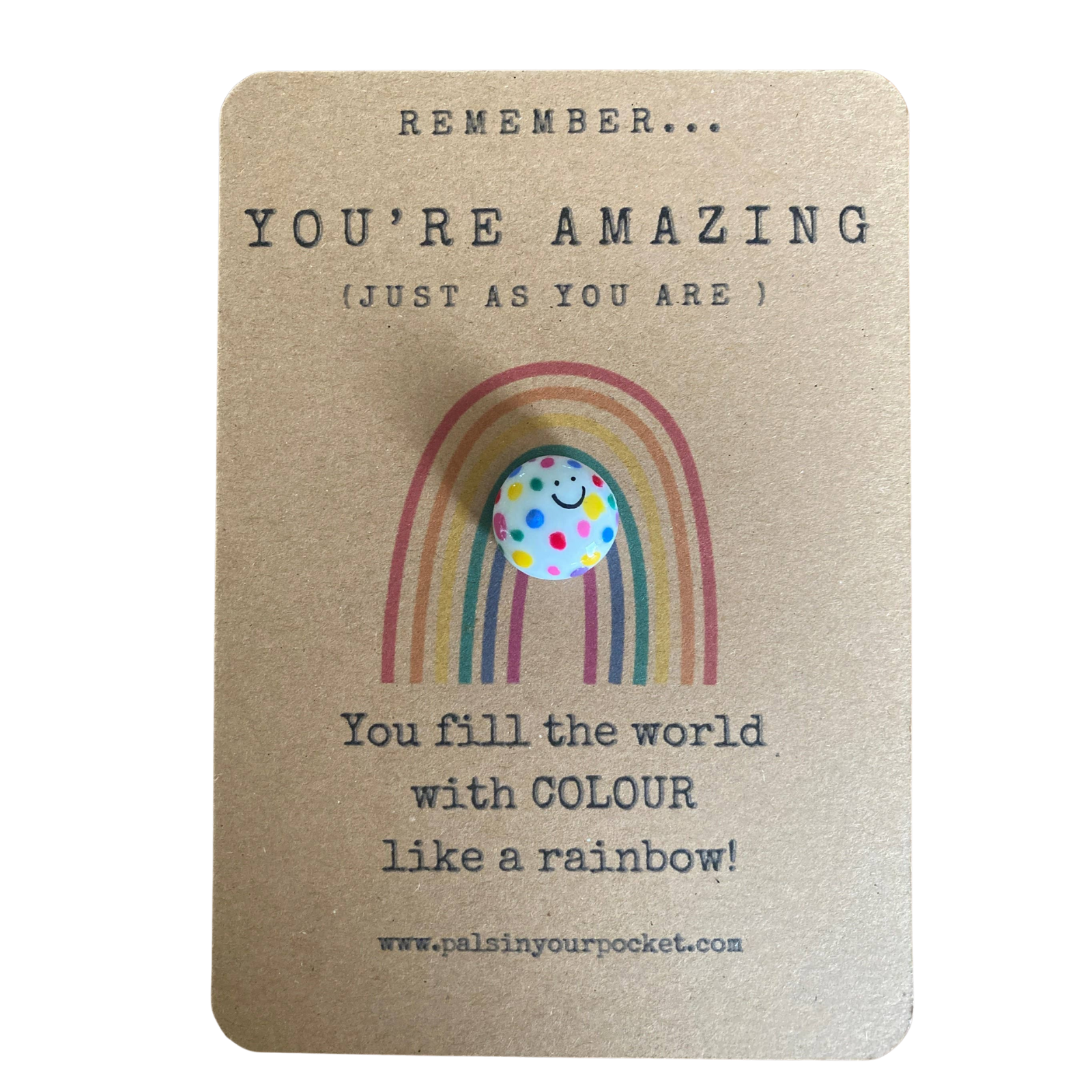 Rainbow Kindness Comfort Rock For Stress And Anxiety