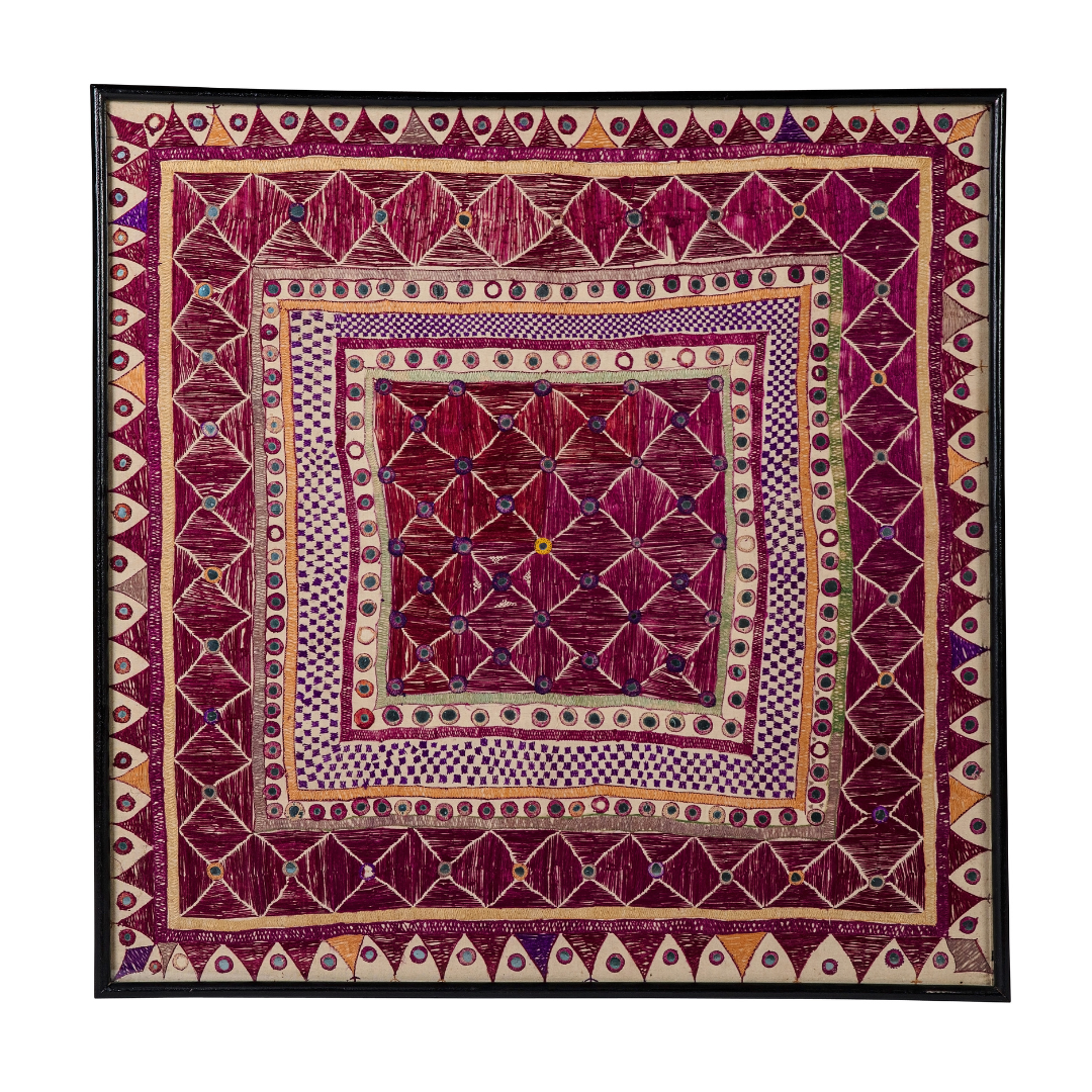 Rani | Antique Indian Framed Textile