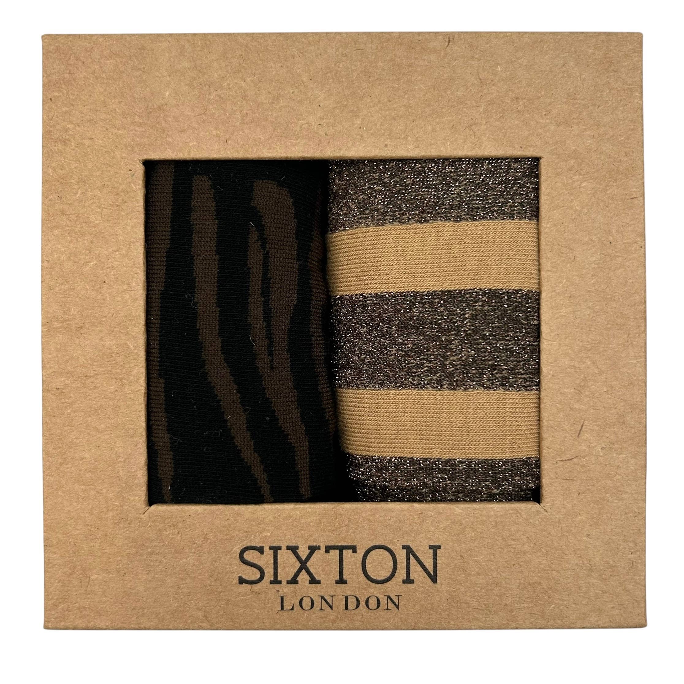 Savannah Brown & Sand Berlin sock box duo