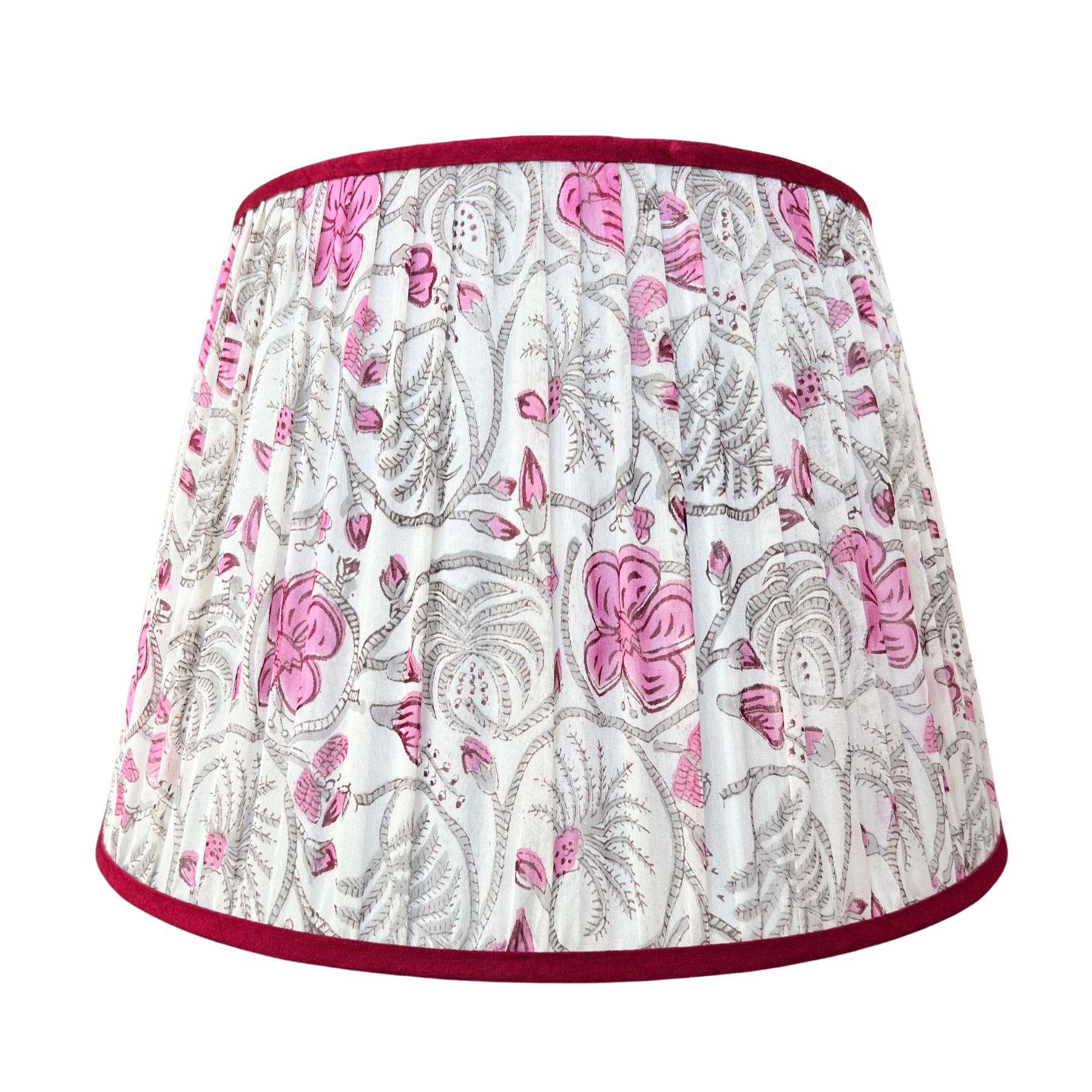 LIMITED EDITION 18"- raspberry and smoke floral