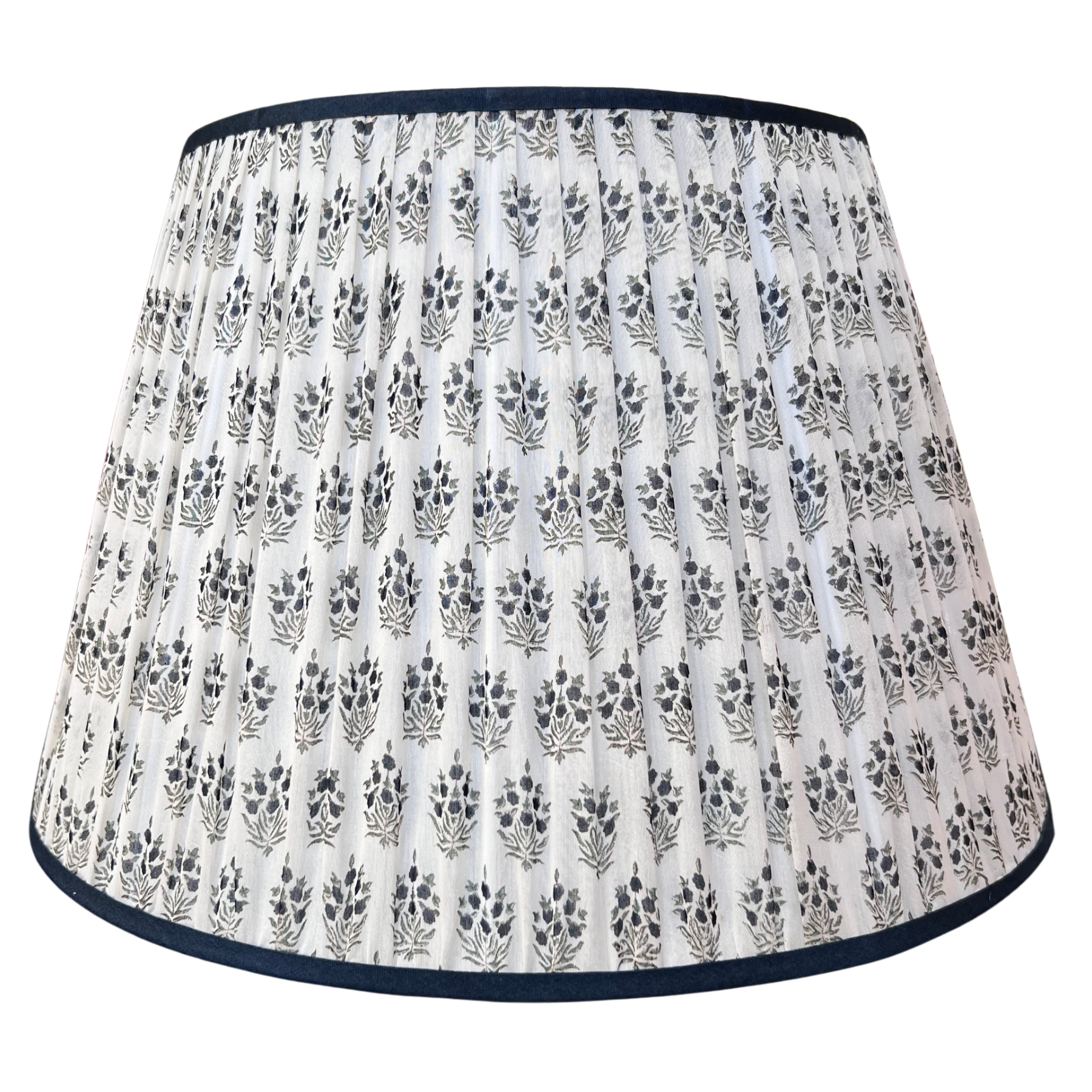 LIMITED EDITION 20"- smart, neutral, grey/blue floral green leaves