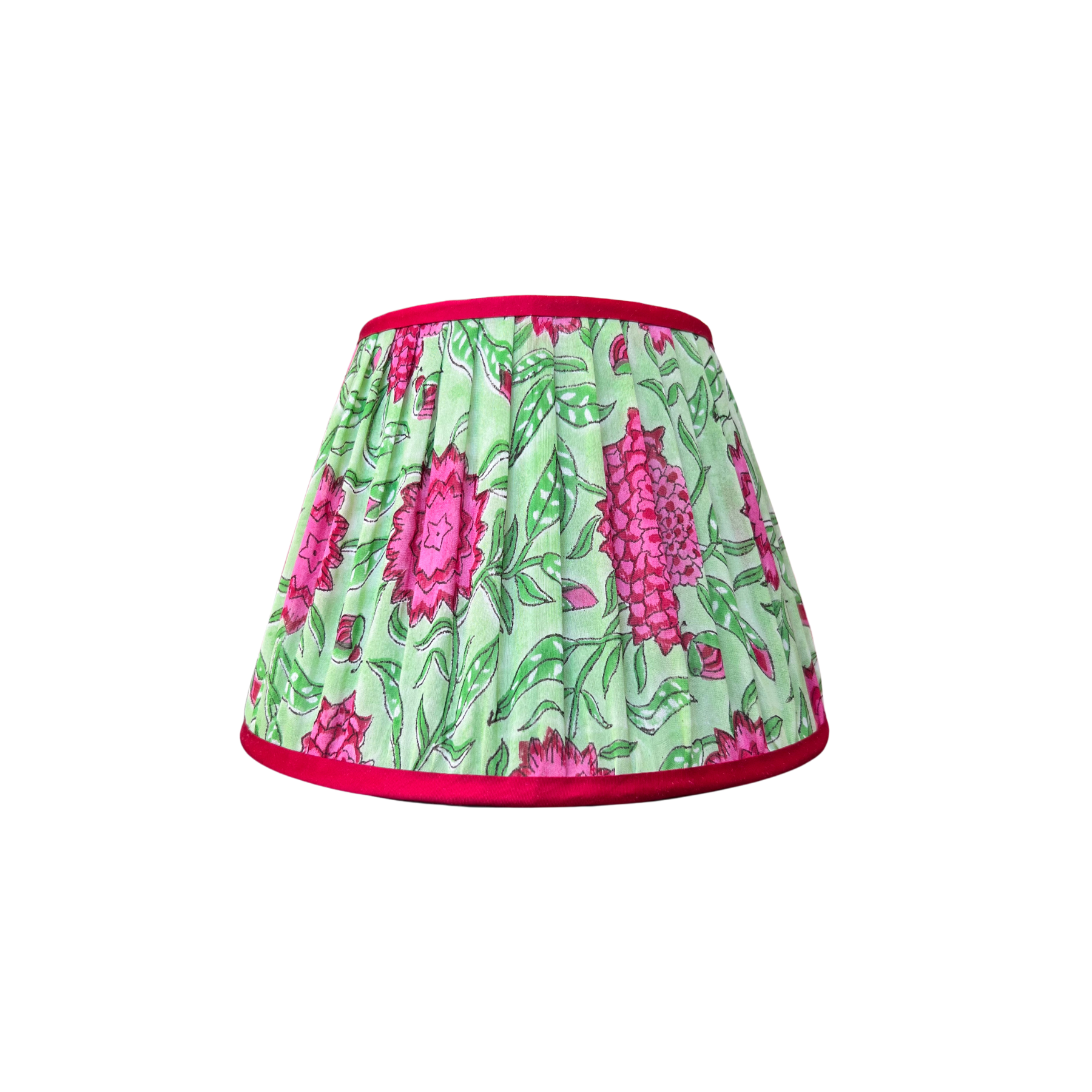 LIMITED EDITION 10"- patterned green and red floral
