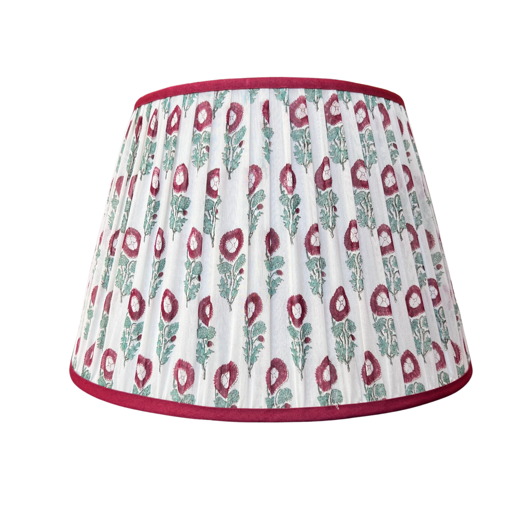 LIMITED EDITION 16"- red flowers, red trim