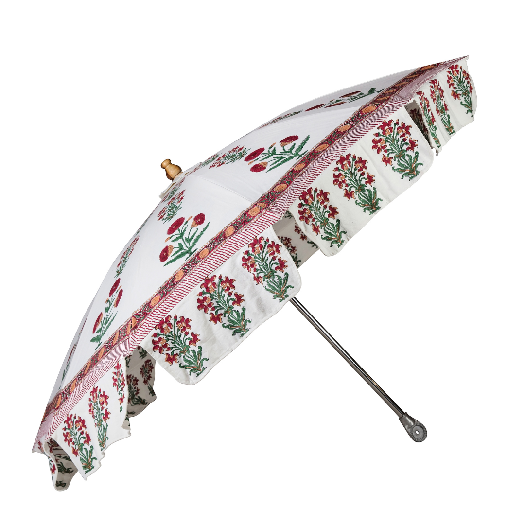 Wildflower Parasol | Crimson Florals
