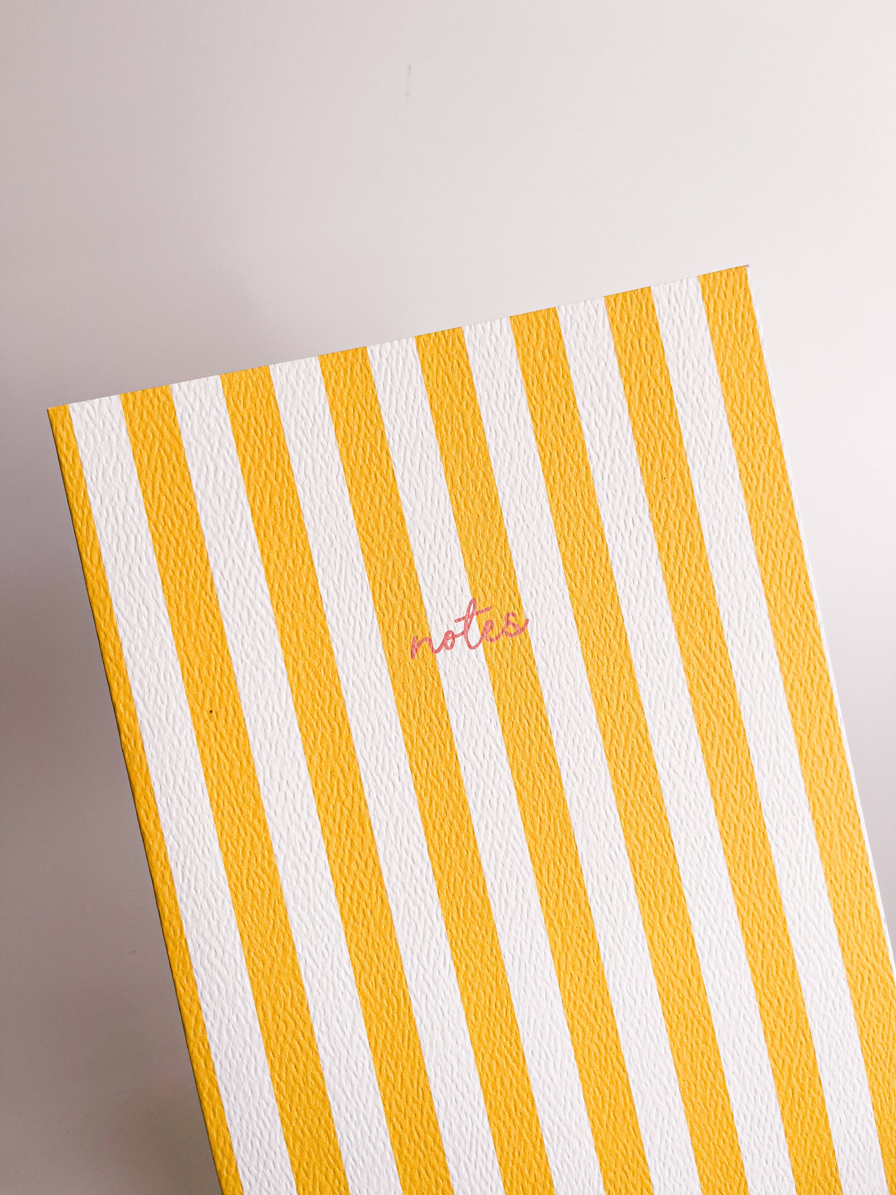 Striped Notebook with Contrast Color: Green / A6