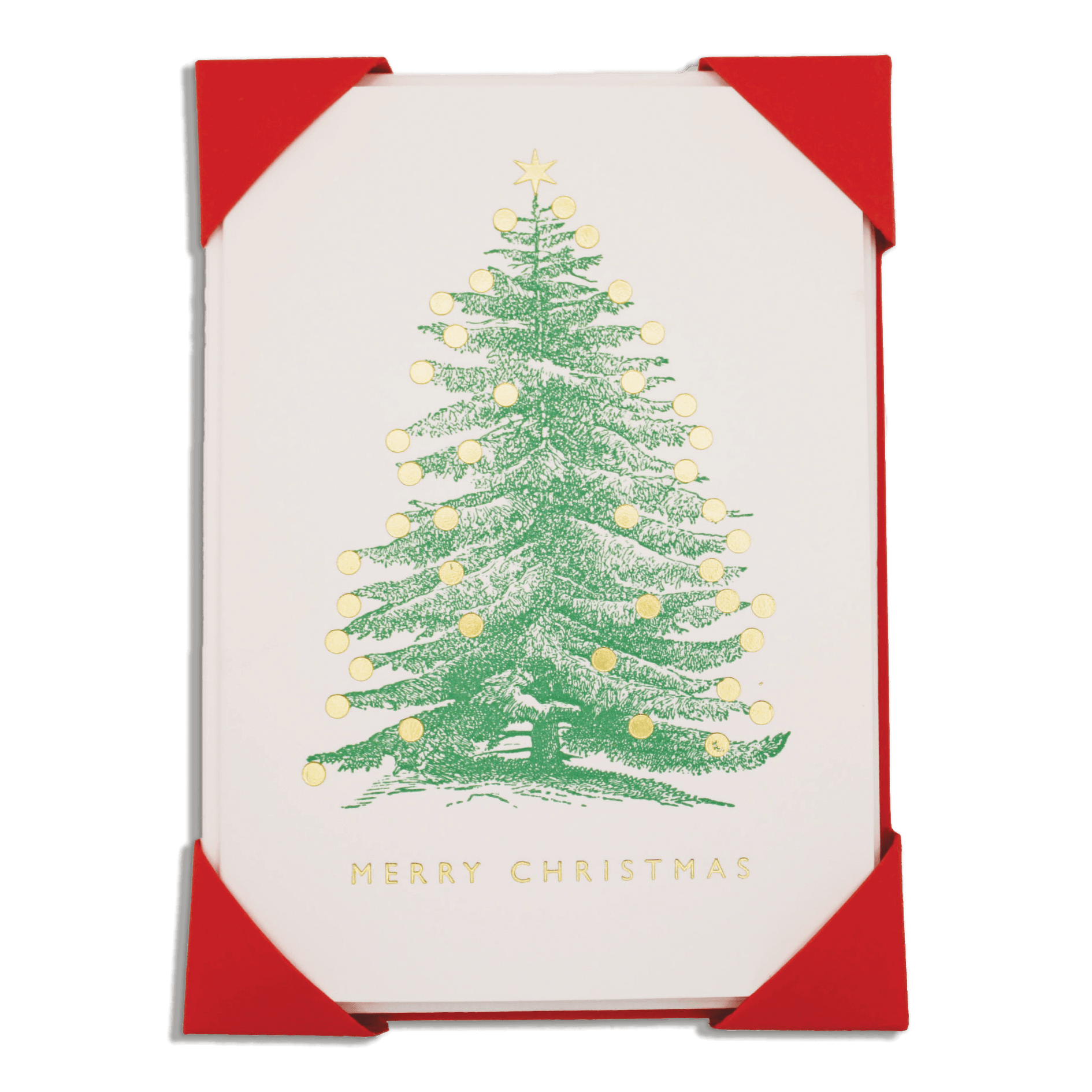 Christmas Tree with Baubles  | Small Cards | 5-Pack 🎄