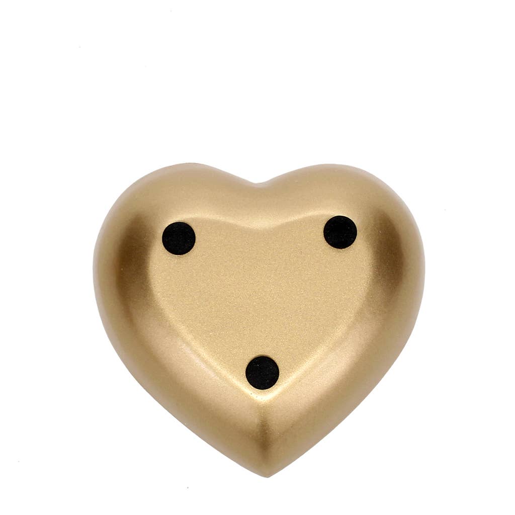 Heart-shaped enamel trinket dish - Love