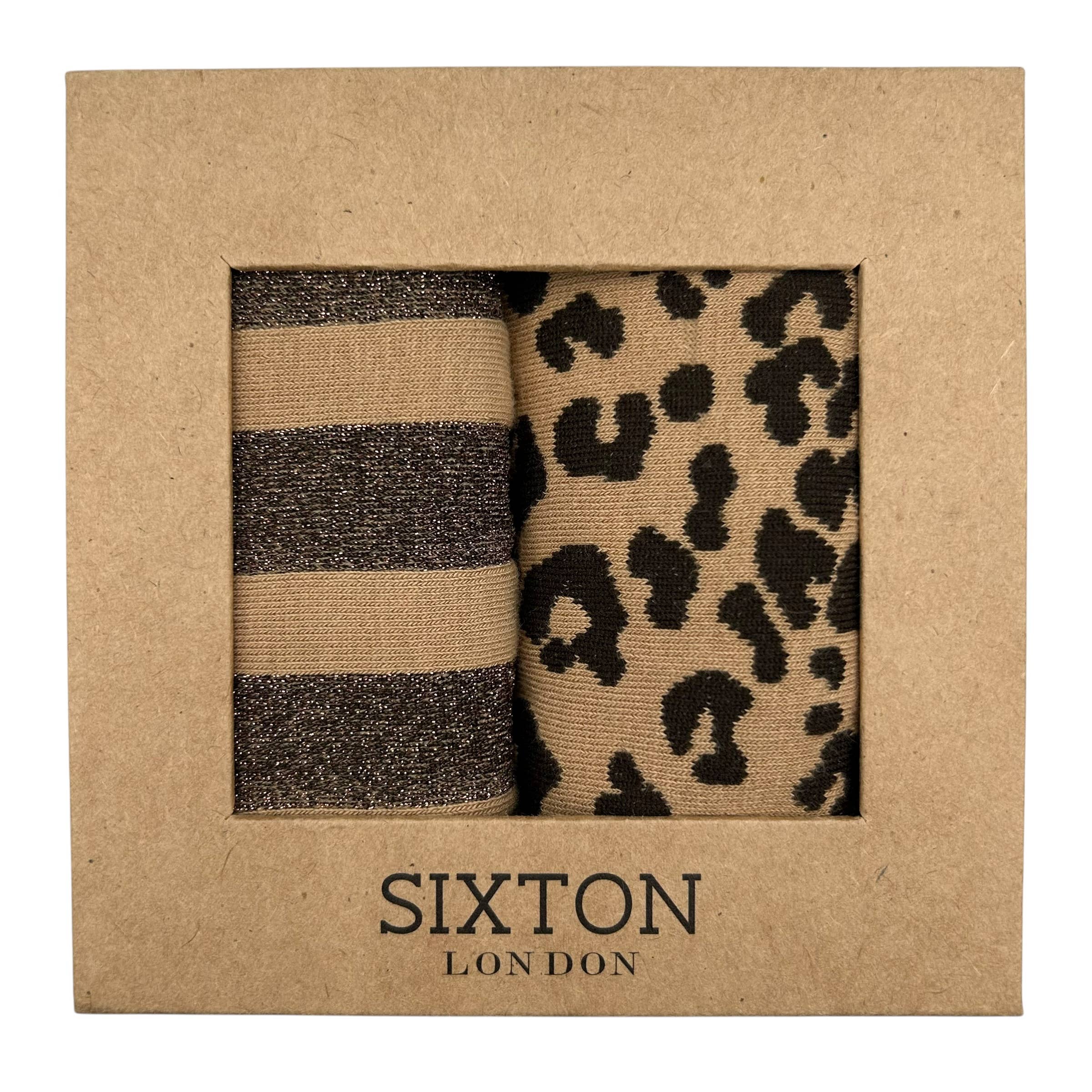 Sand Leopard & Berlin sock box duo