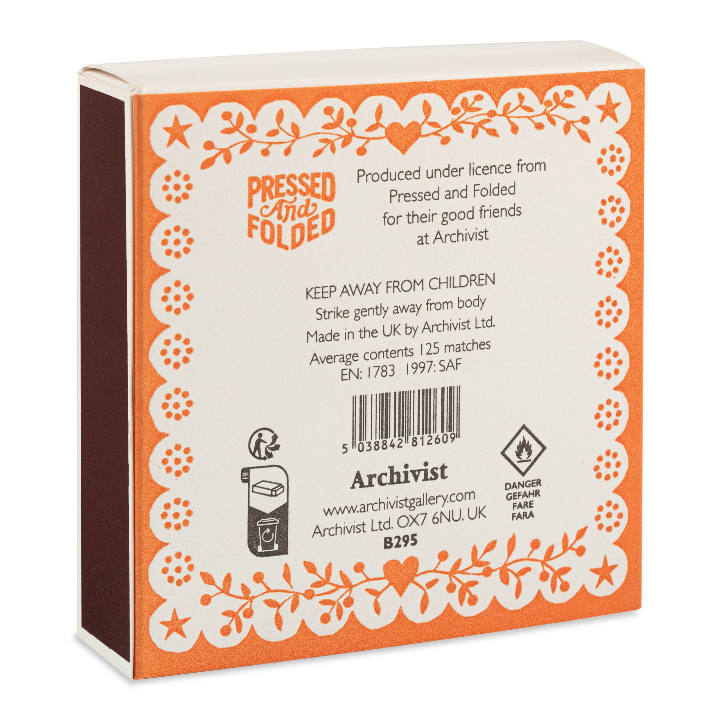 Bright Spark | Square Matchboxes