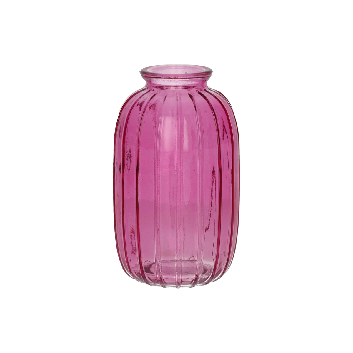 Glass Bottle Carmen - Transparent Pink