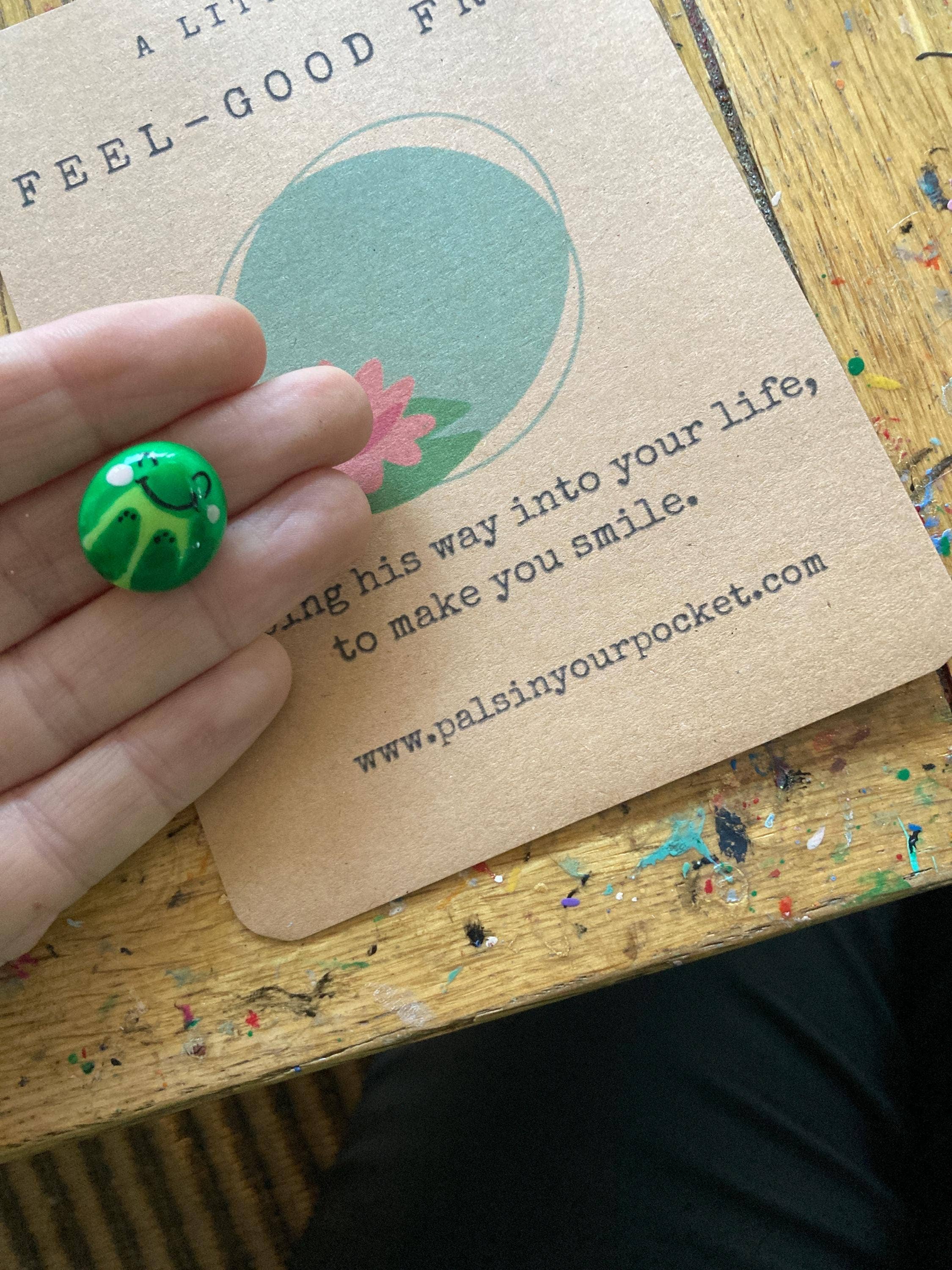 Worry Pet Rock For Stress & Anxiety Relief - Frog