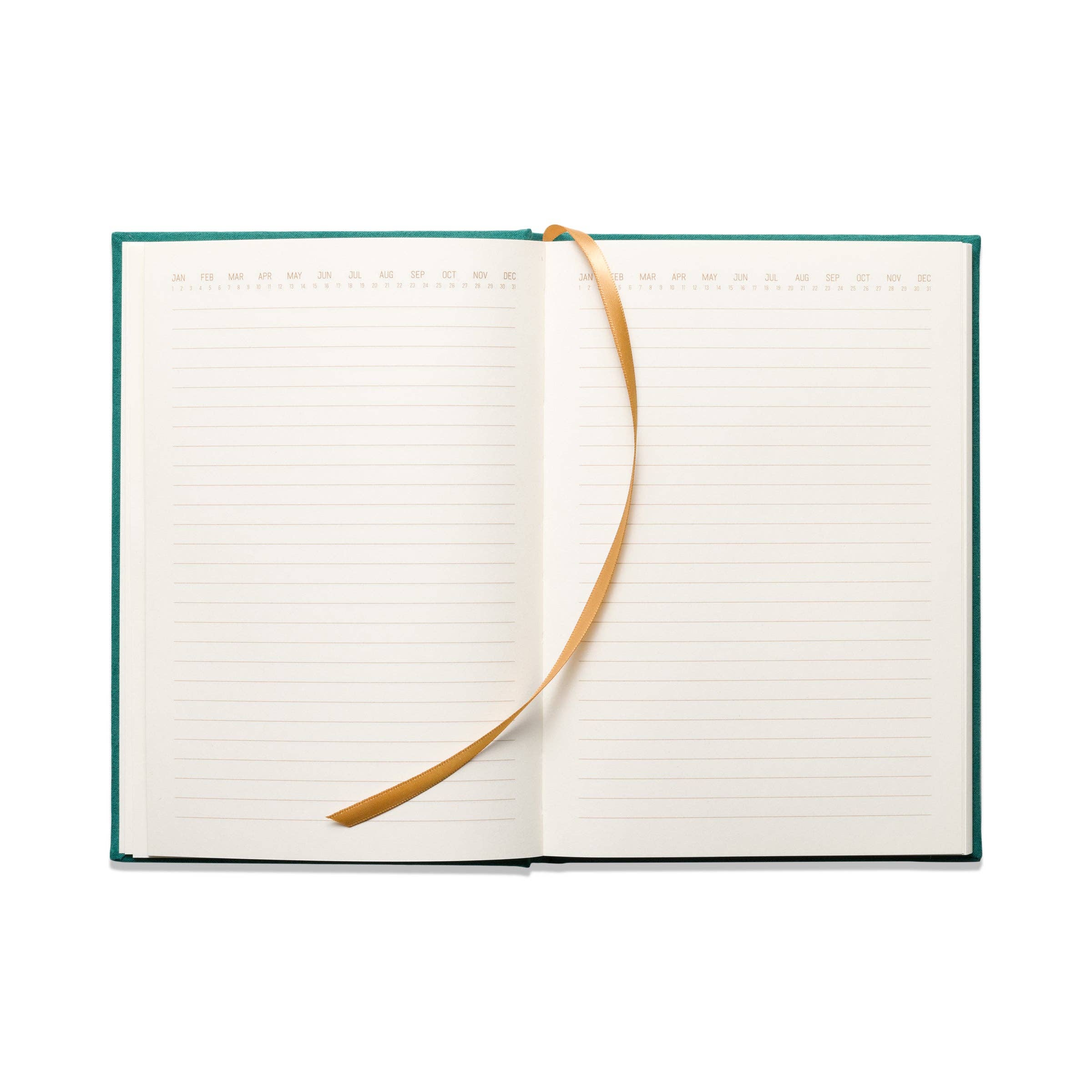 Designworks Ink Suedette Journal - Green - Linear Boxes