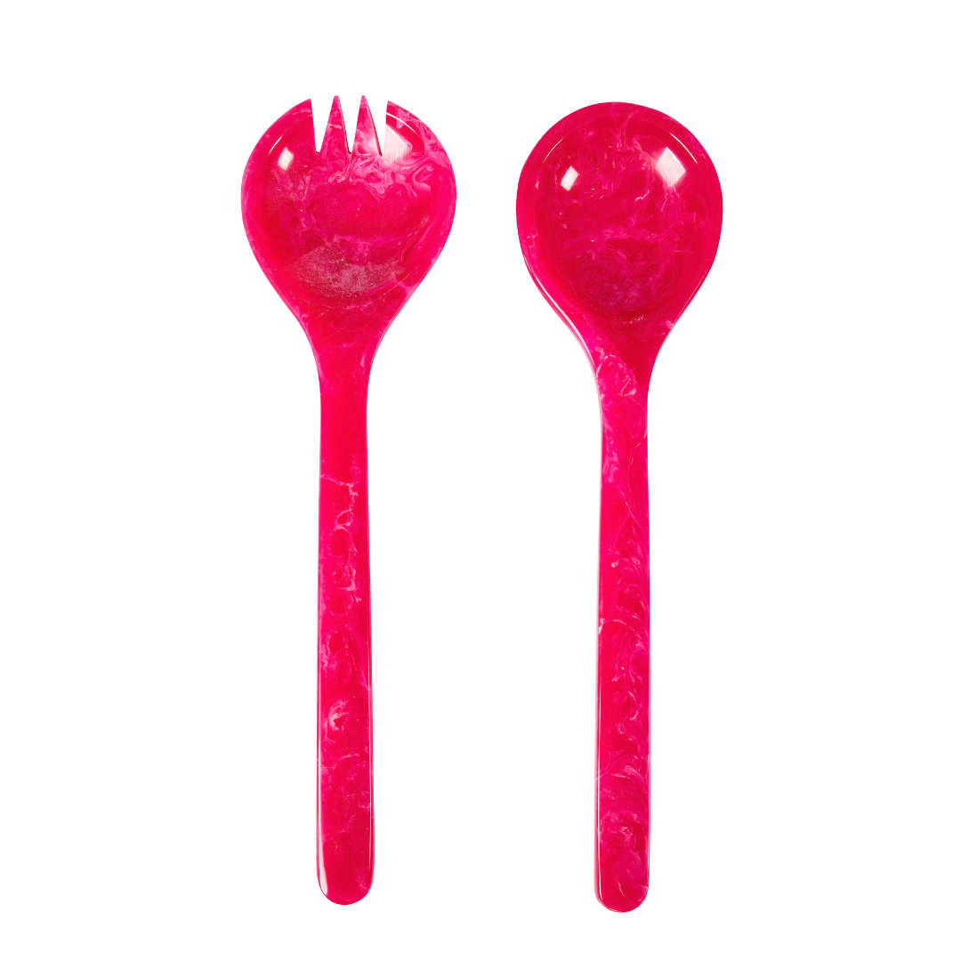 Pink | Resin Salad Servers