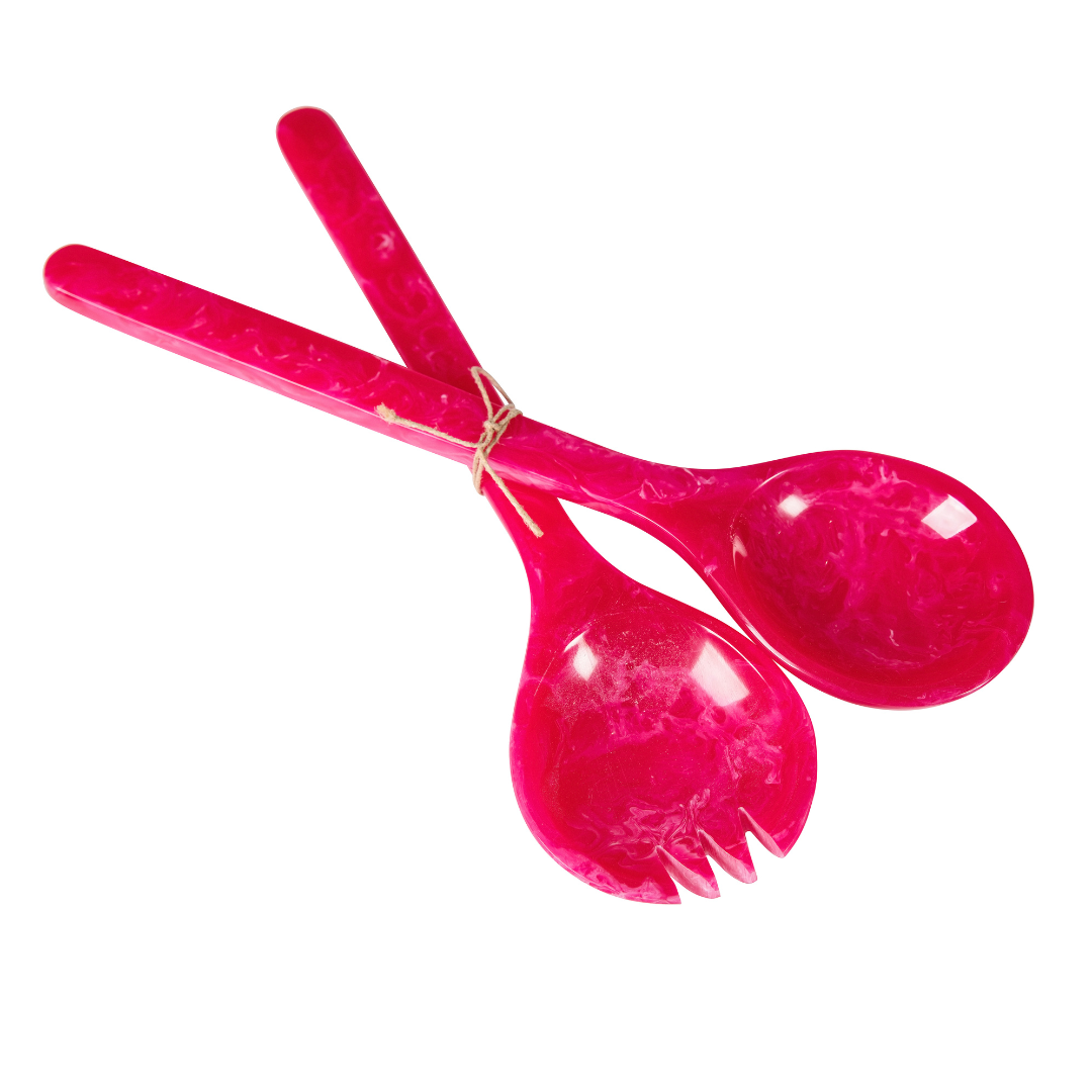 Pink | Resin Salad Servers
