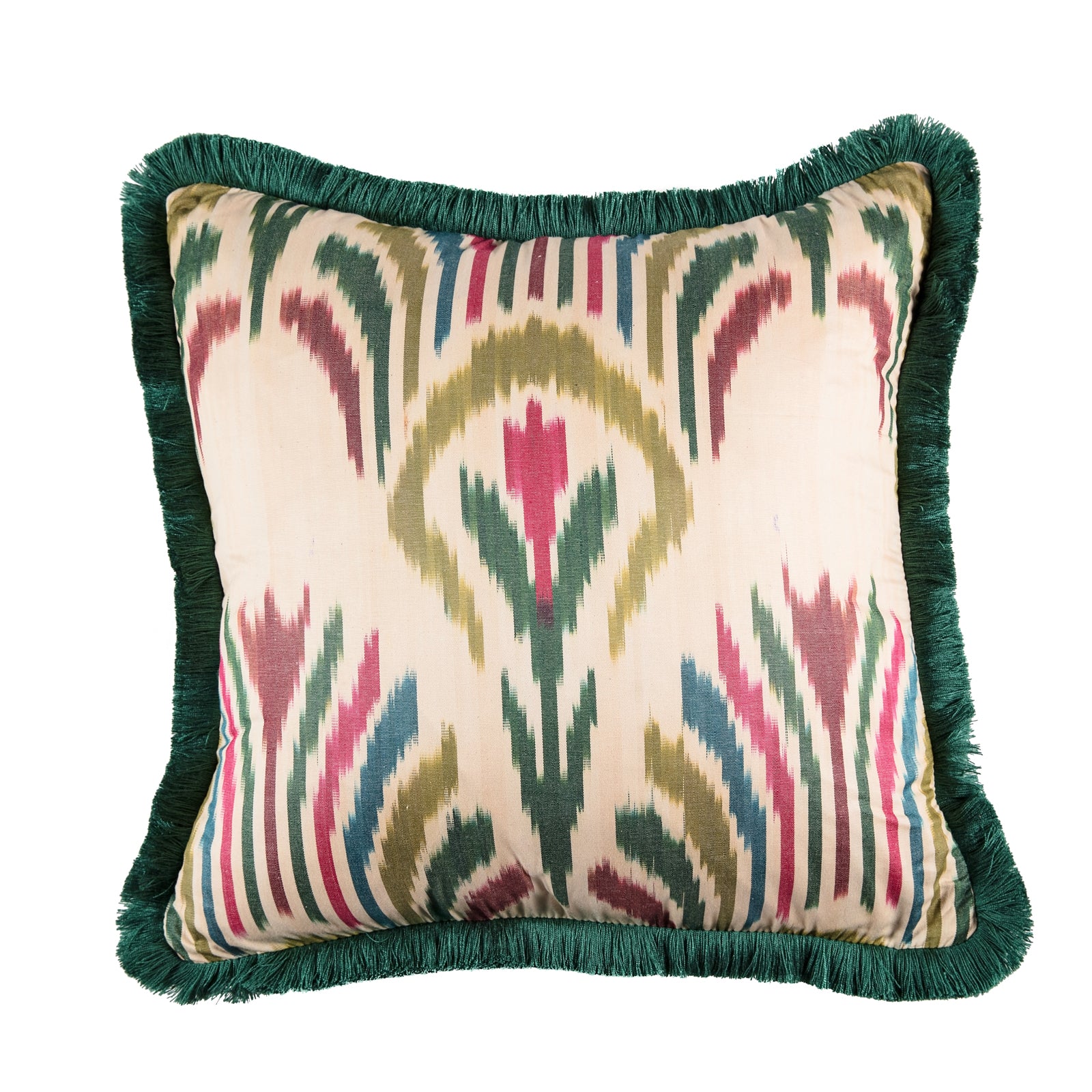 Limited Edition - Kelling Home Ikat Fringe Cushion