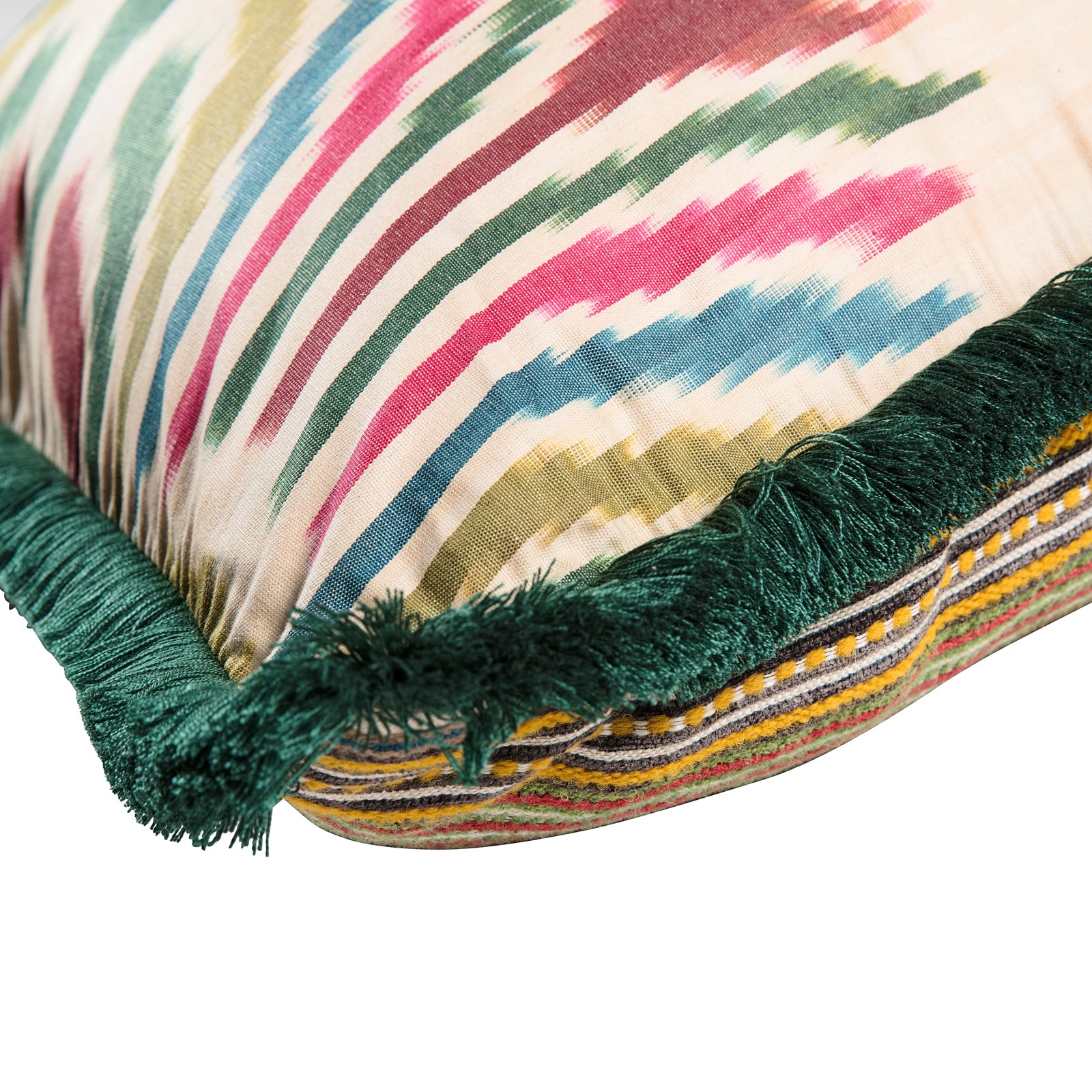 Limited Edition - Kelling Home Ikat Fringe Cushion