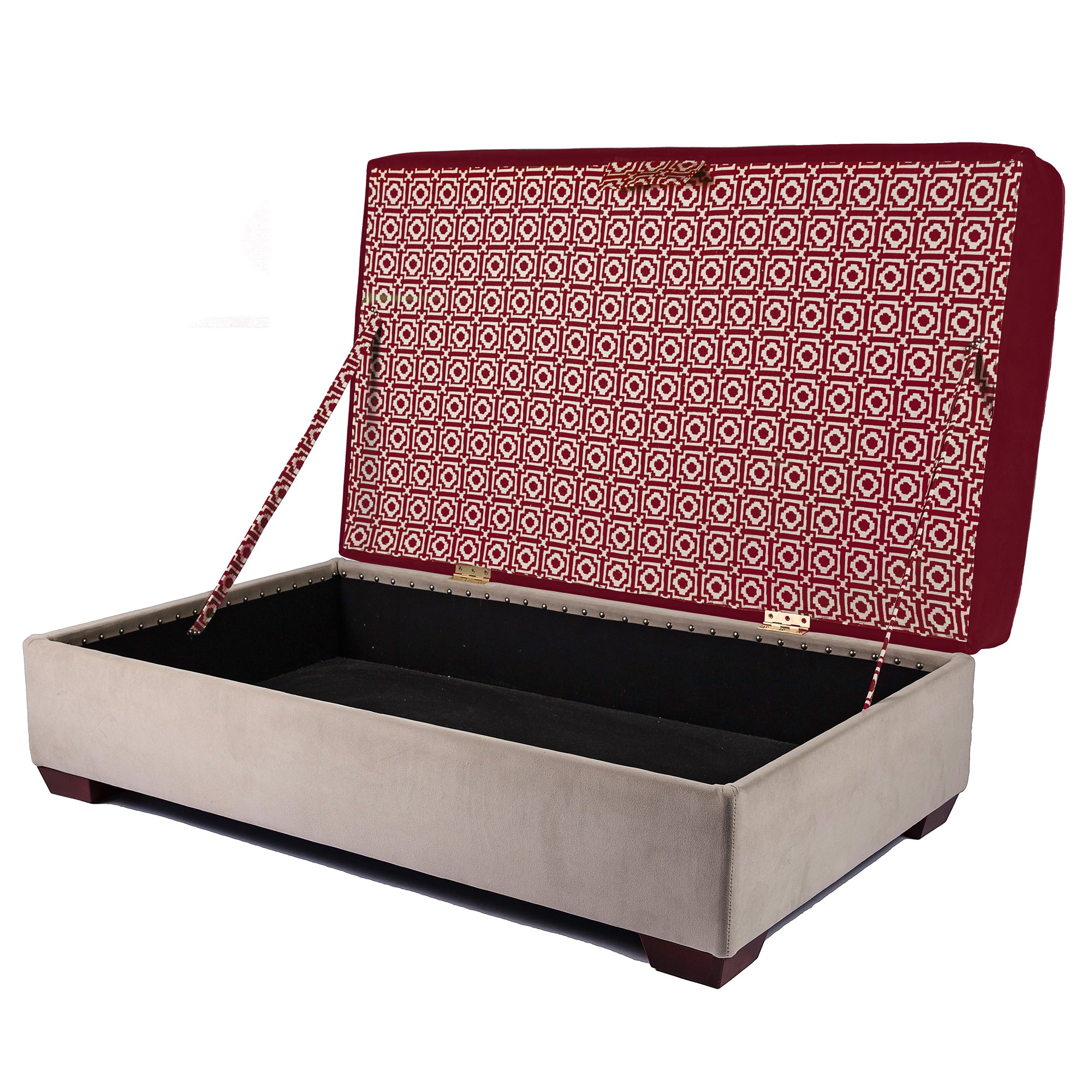 Raspberry Alotablot Norfolk Ottoman