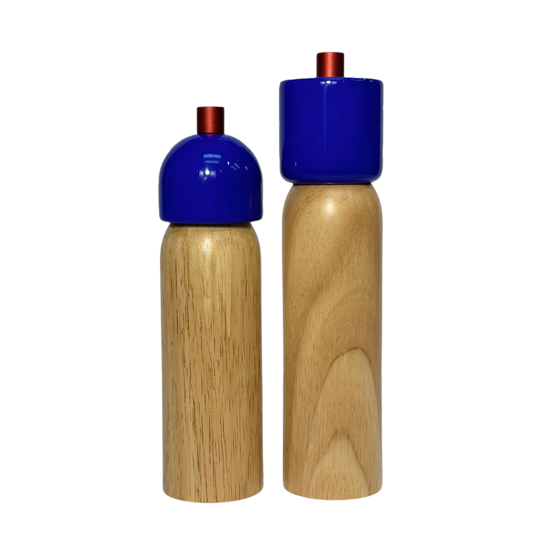 Salt & Pepper Grinder - Navy & Red: Medium