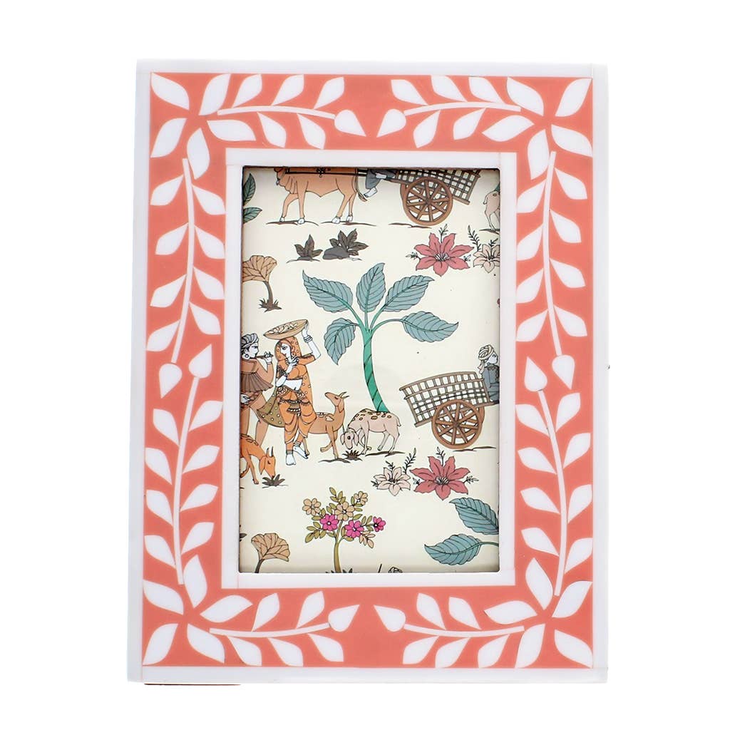 Resin picture frame (3.5" X 5.5") - Pink