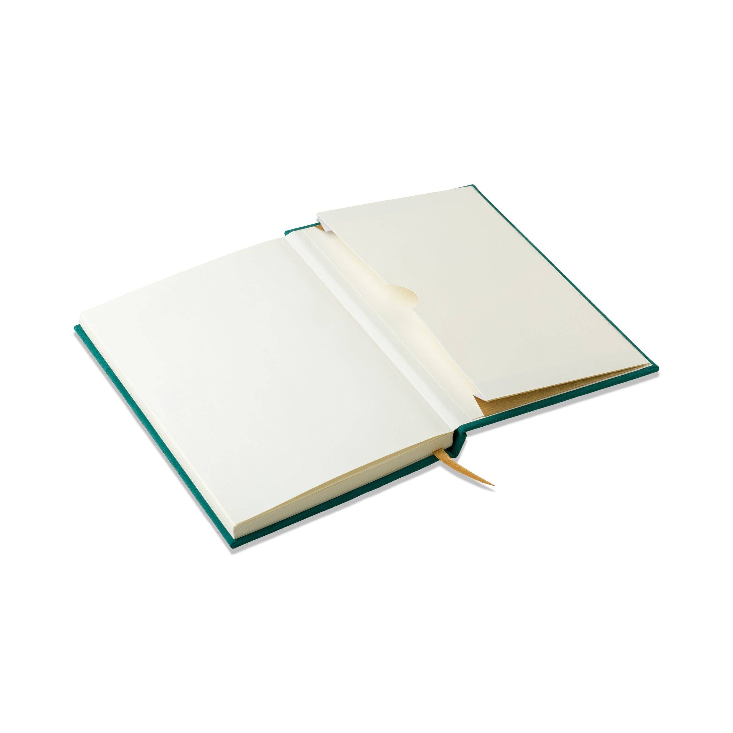 Designworks Ink Suedette Journal - Green - Linear Boxes