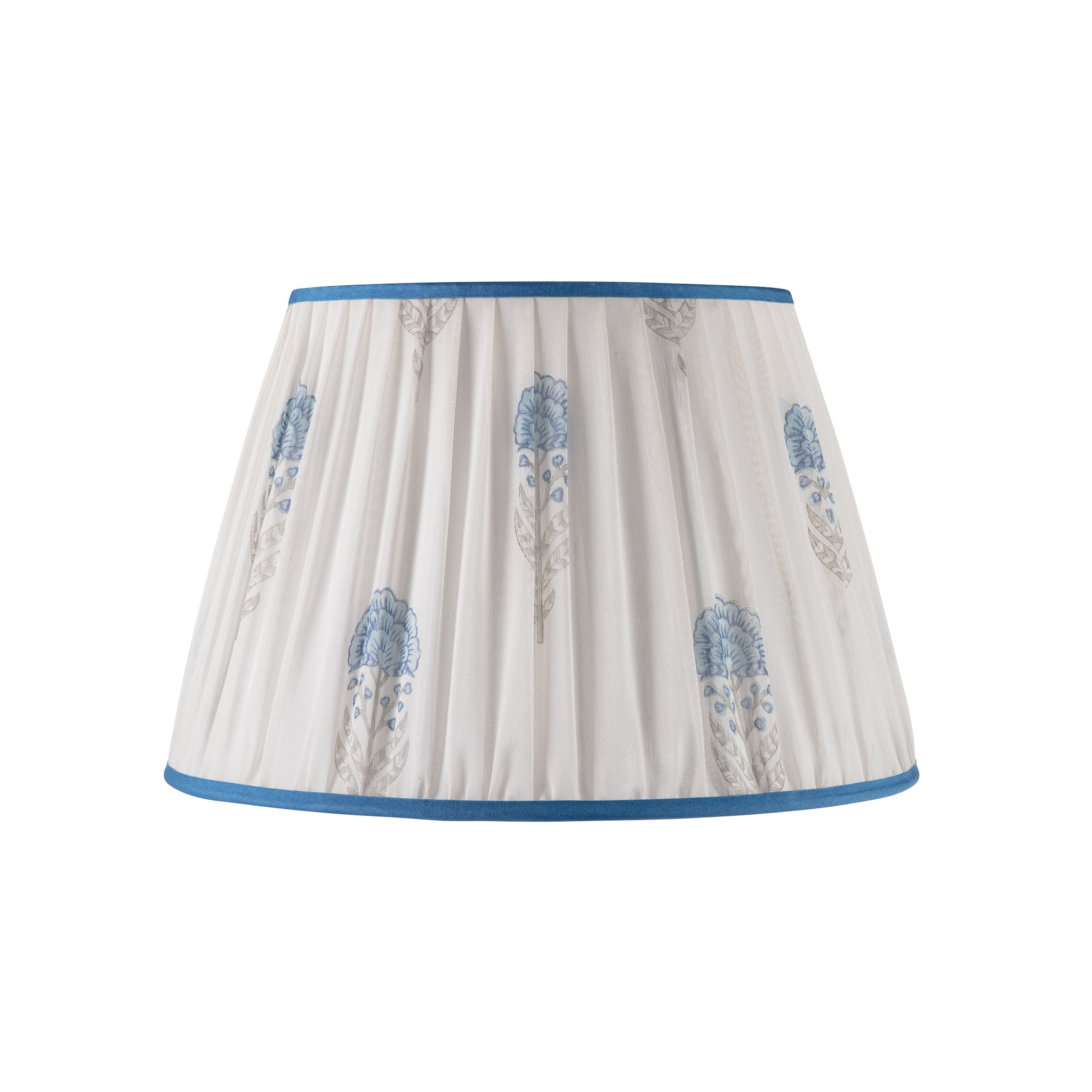 18" Limited Edition Shade Blue Flower with Grey Stem and Blue Trim