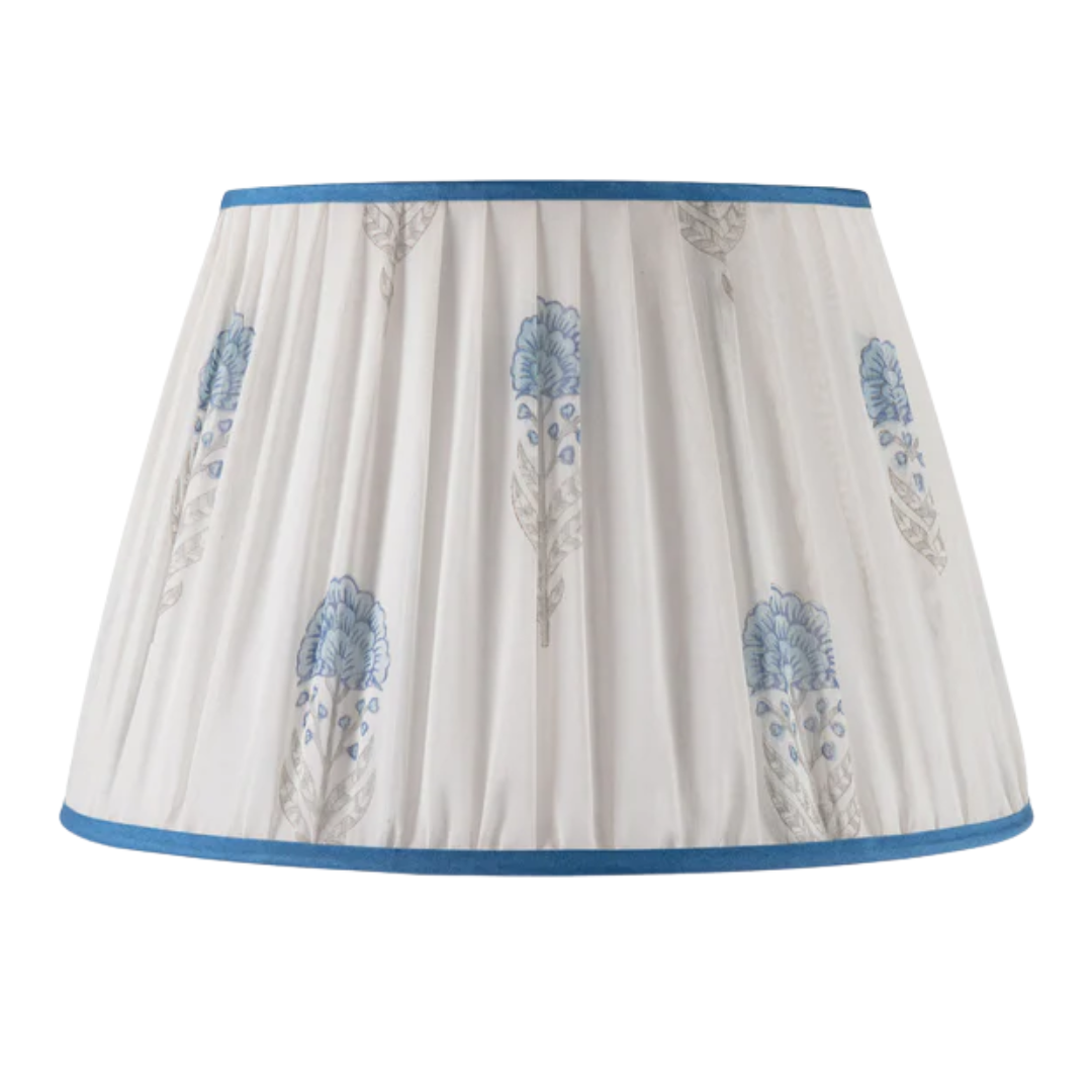 18" Limited Edition Shade Blue Flower with Grey Stem and Blue Trim