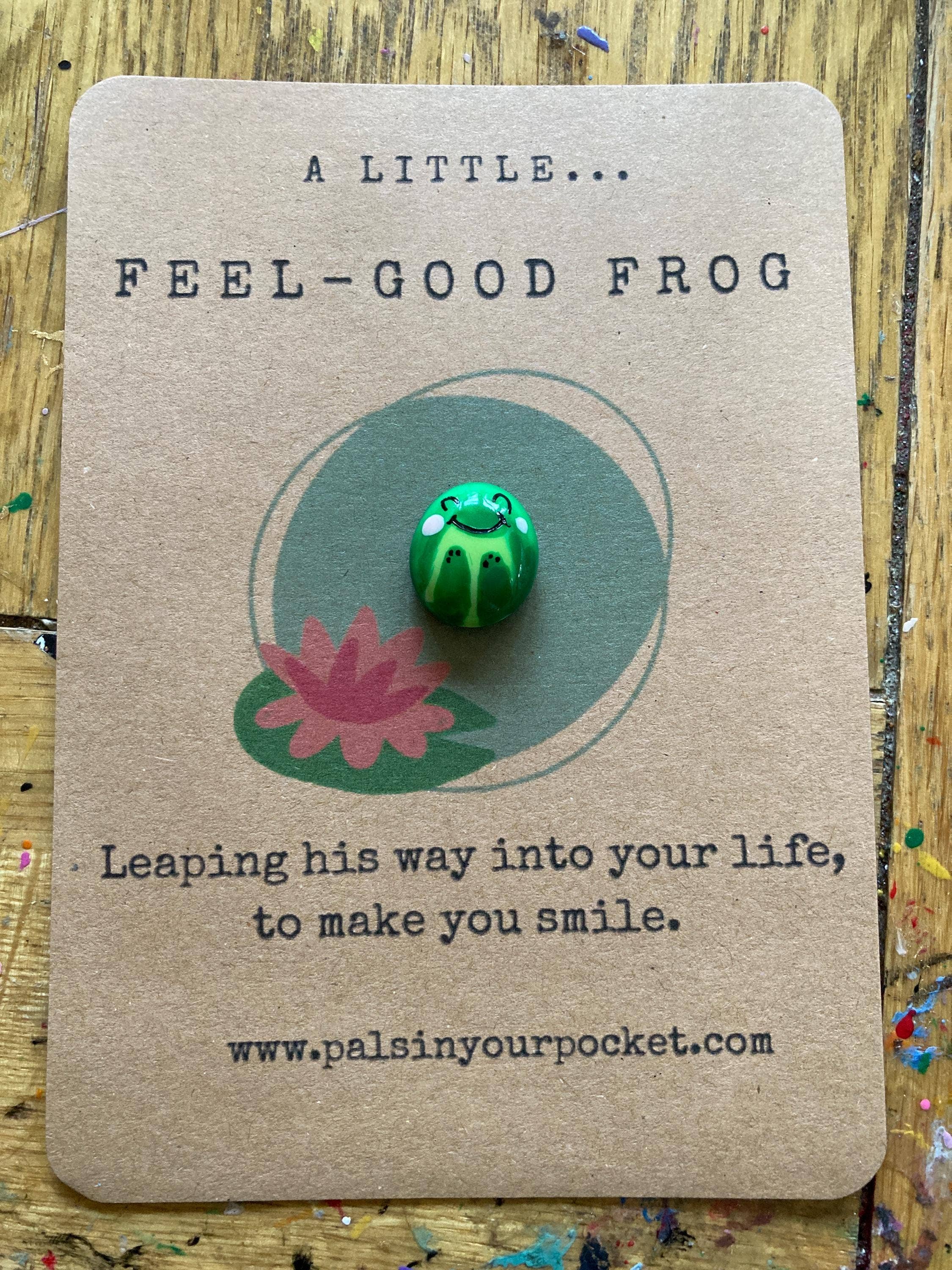 Worry Pet Rock For Stress & Anxiety Relief - Frog