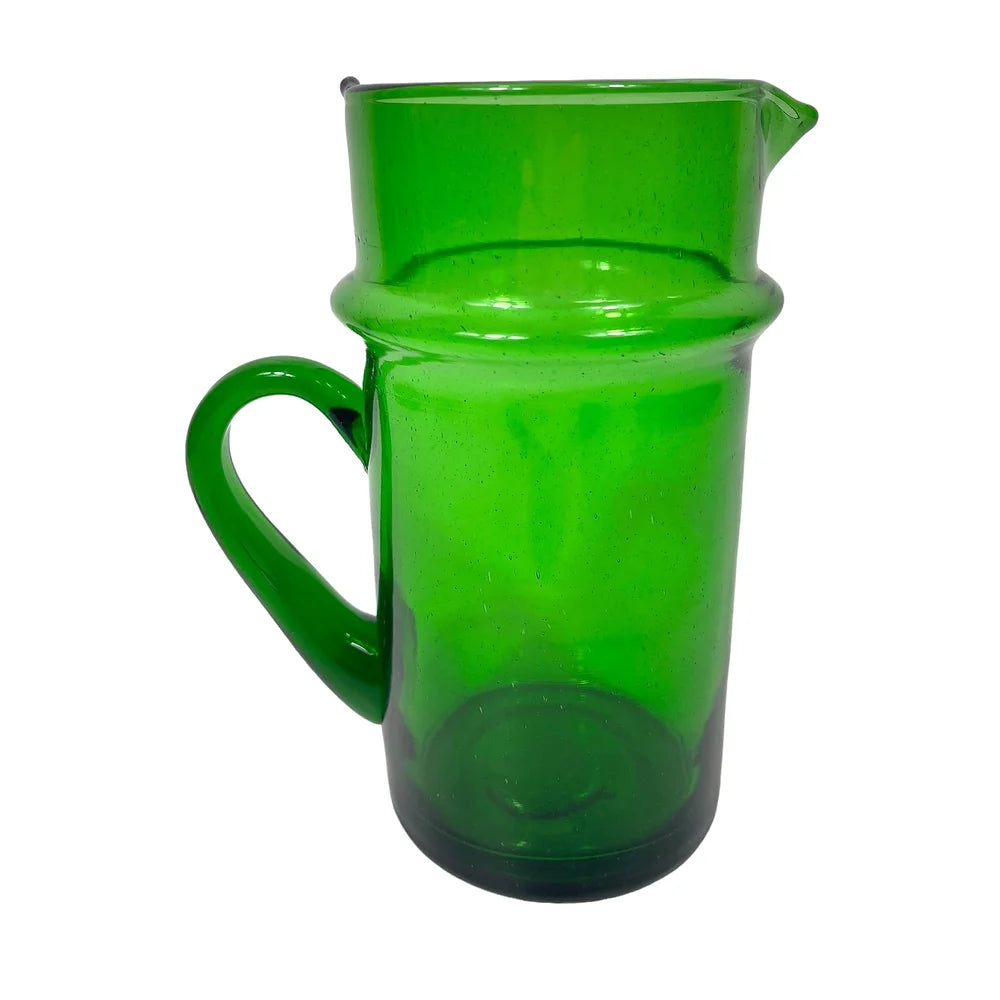 Moroccan Handmade Recycled Jug - Green