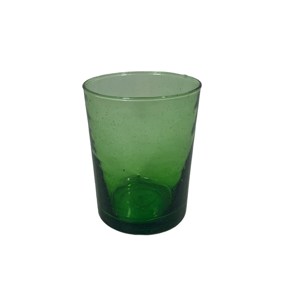 Moroccan Handmade Recycled Tumbler - Green